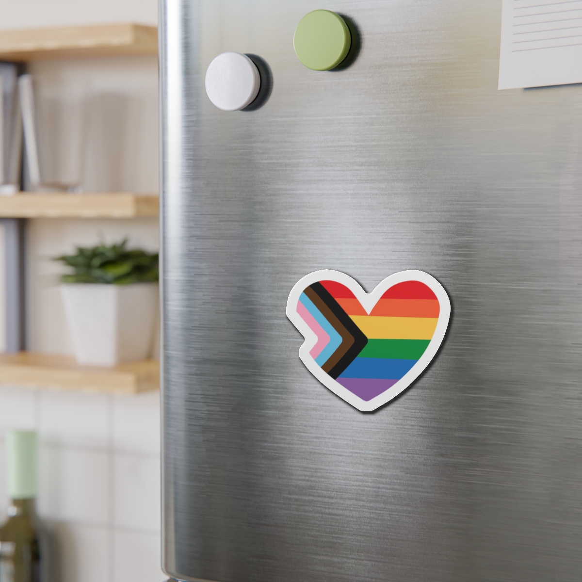 Vector Lgbt Lgbtqia New Flag Rainbow Heart Die Cut Magnets - Image 9
