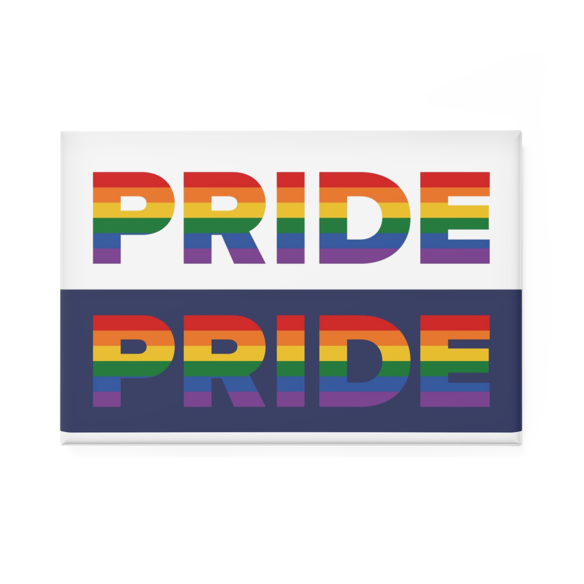 Lgbt Pride Month June Lesbian Gay Bisexual Transgender Lgbtq Flag Rainbow Vector(3) Button Magnet Rectangle 1 And 10 Pcs