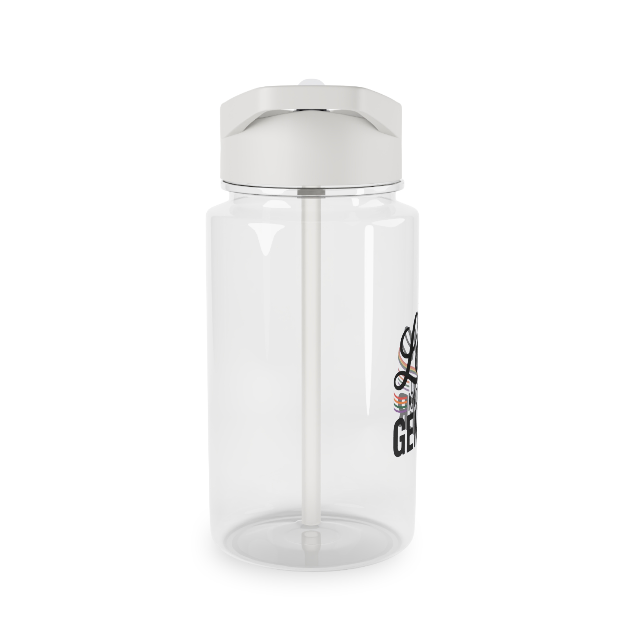 Love Knows No Gender T Shirt Design Isolated White Background 2 Tritan Water Bottle - Image 4