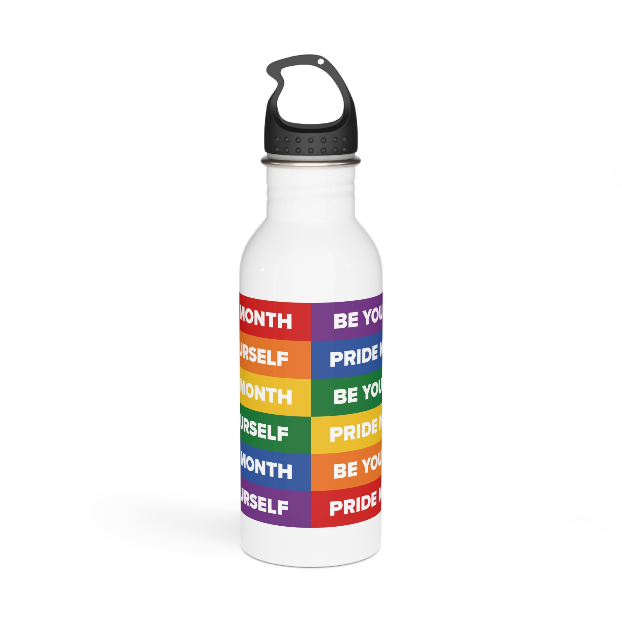 Lesbian Pride Design 33F9F4 Stainless Steel Water Bottle
