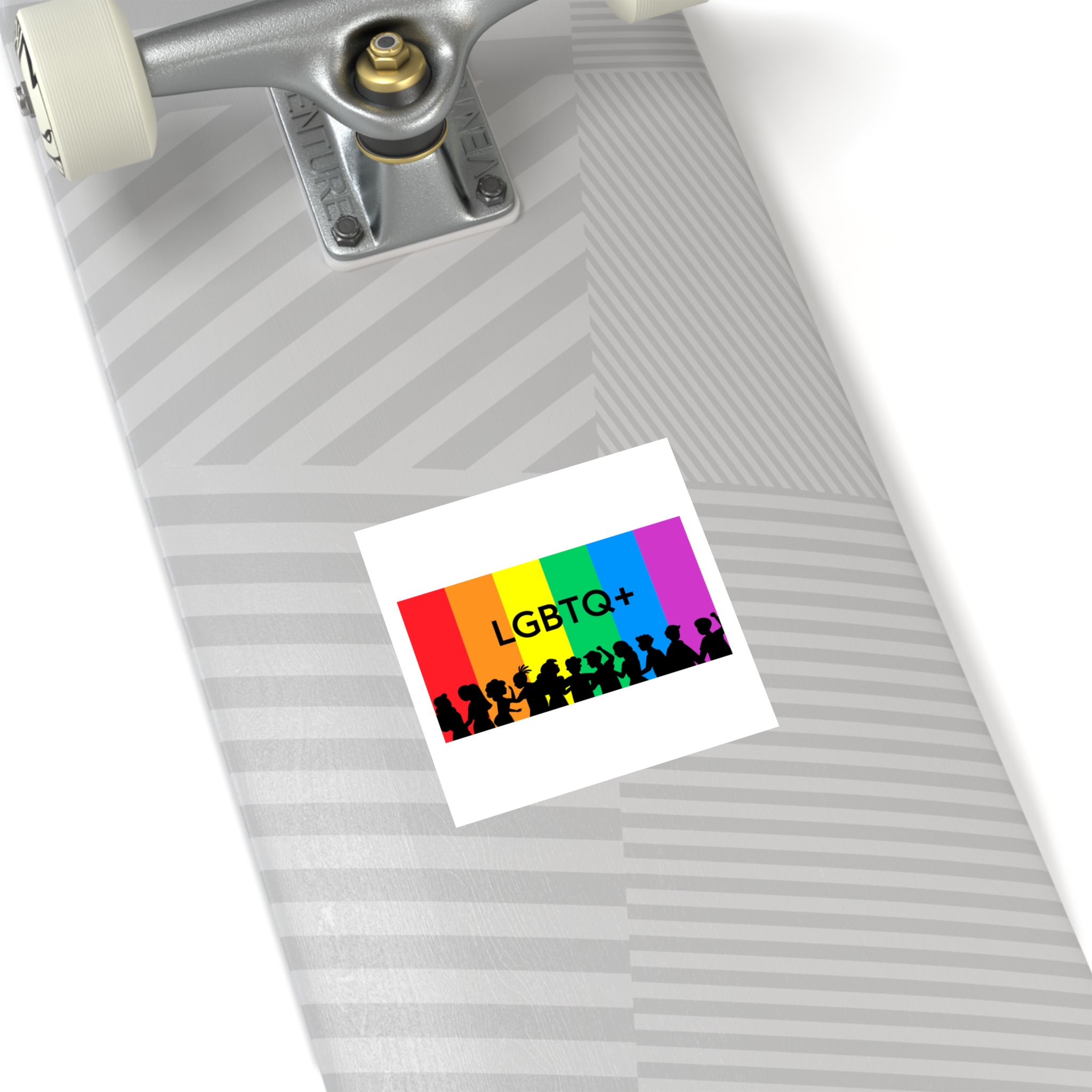 Rainbow Lgbt Lgbtqia Pride Flag Sign Flat Icon Laminate Stickers Square - Image 72