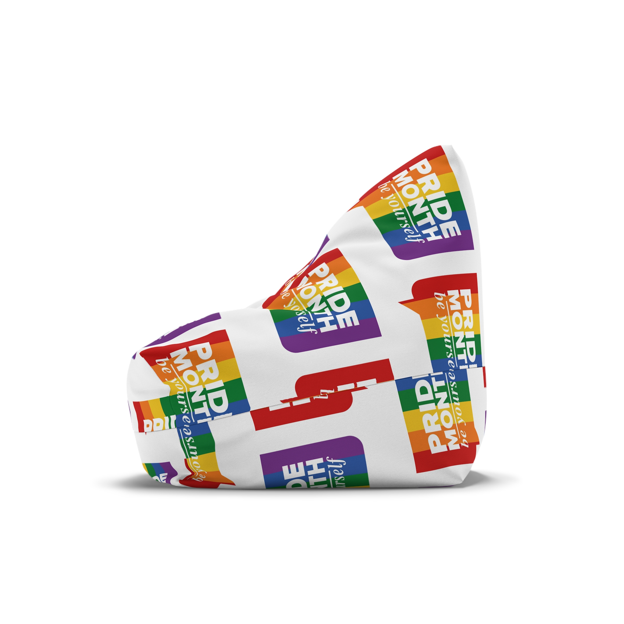 Lgbt Pride Month June Lgbt Flag Rainbow Flag Love Concept Vector Illustration Poster (1) Bean Bag Chair Cover - Image 4