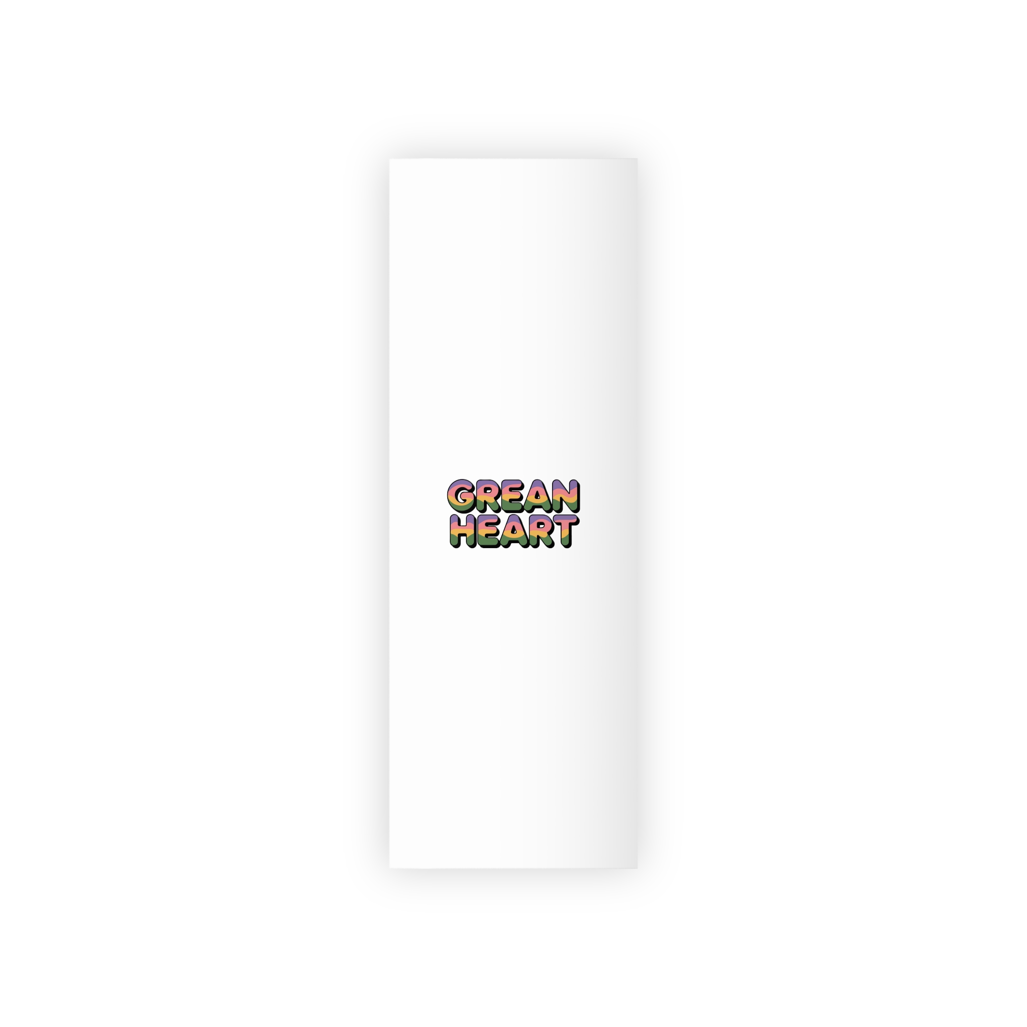 Green Heart Colorful Typography Gift Wrapping Paper Rolls 1pc - Image 5