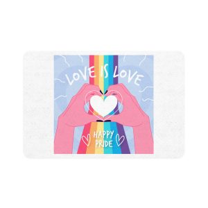 Pride Day Celebration Design Pet Food Mat 12x18