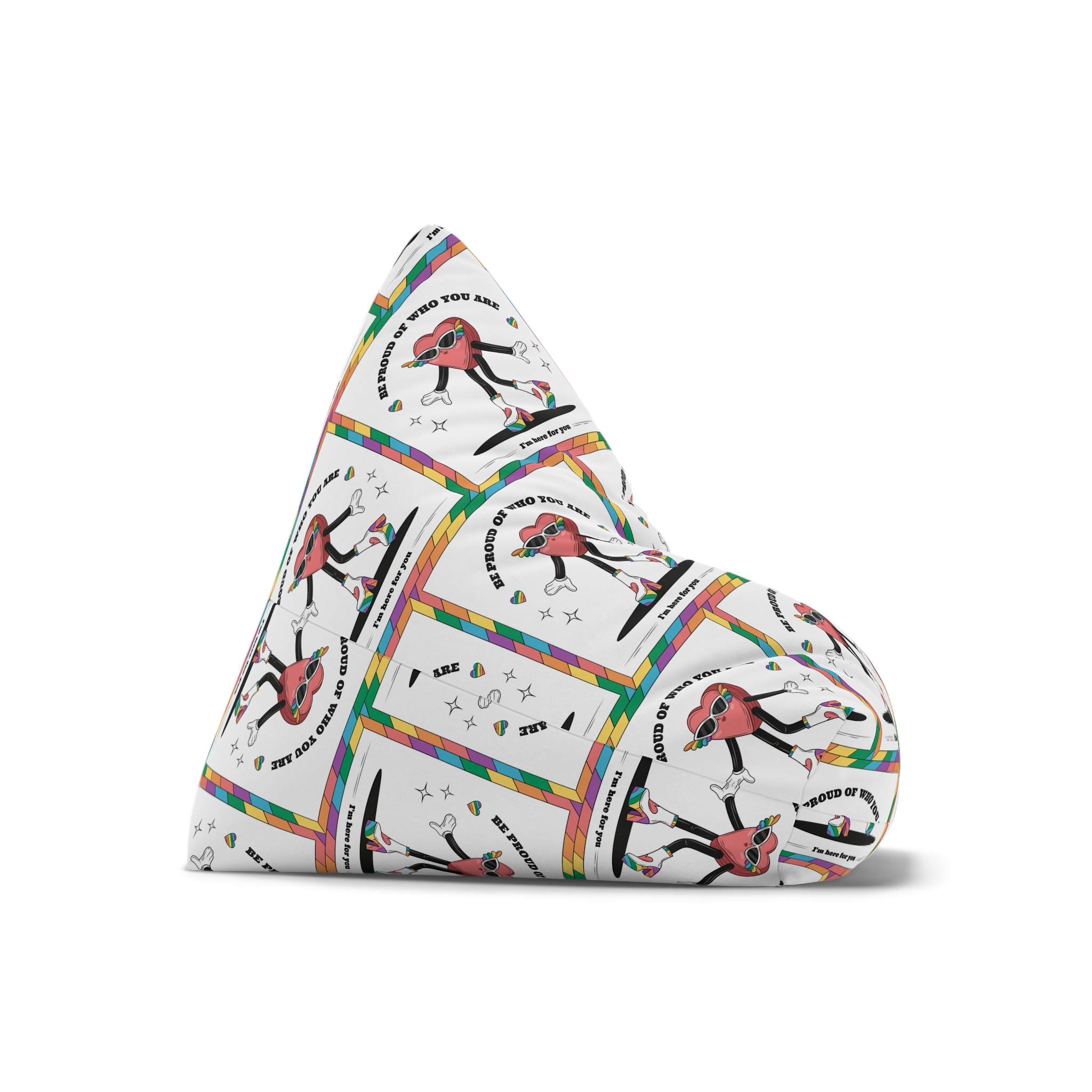 Hand Drawn Illustration Pride Month Celebration(1) Bean Bag Chair Cover - Image 7