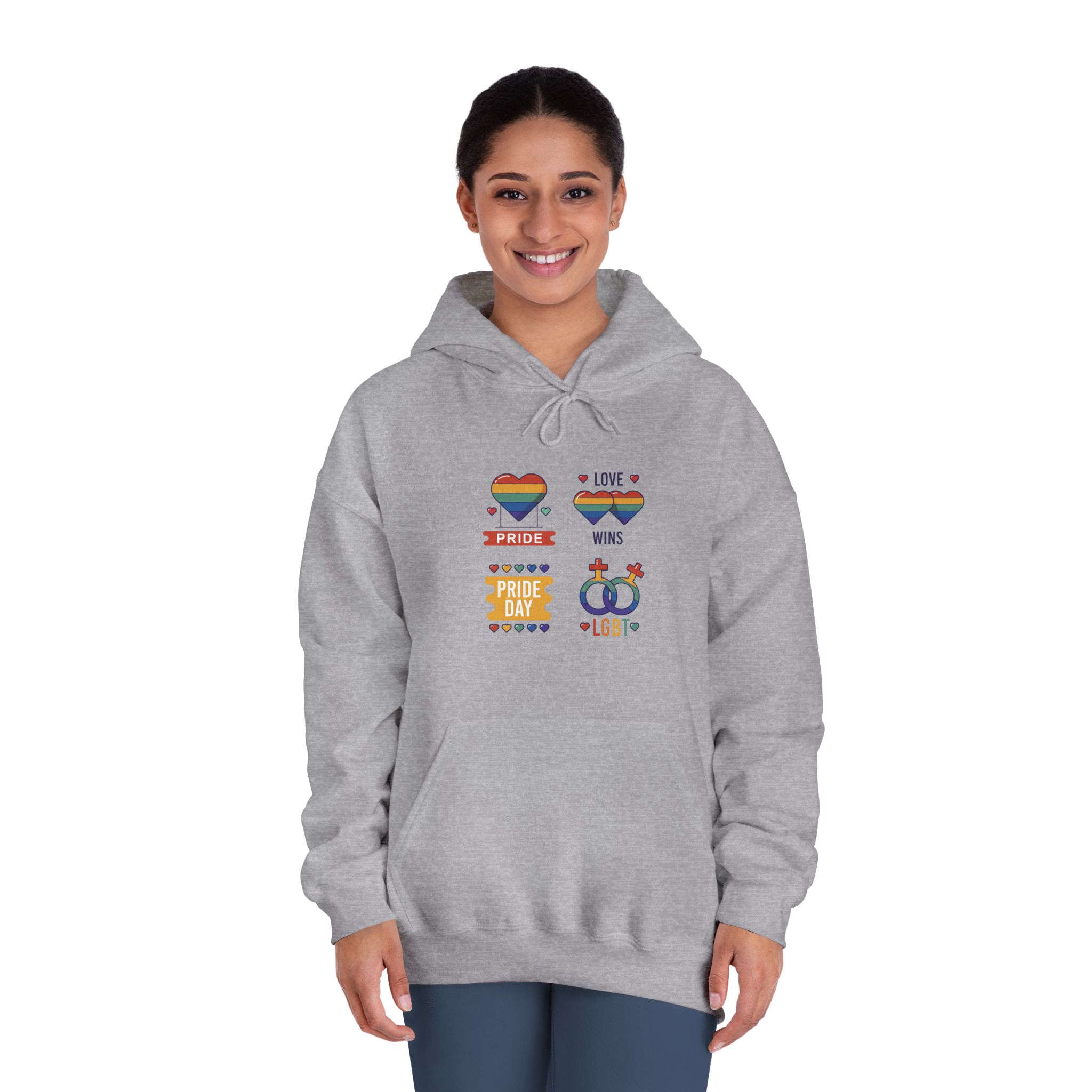 Pride Day Label Collection Concept Unisex Dryblend Hooded Sweatshirt - Image 16