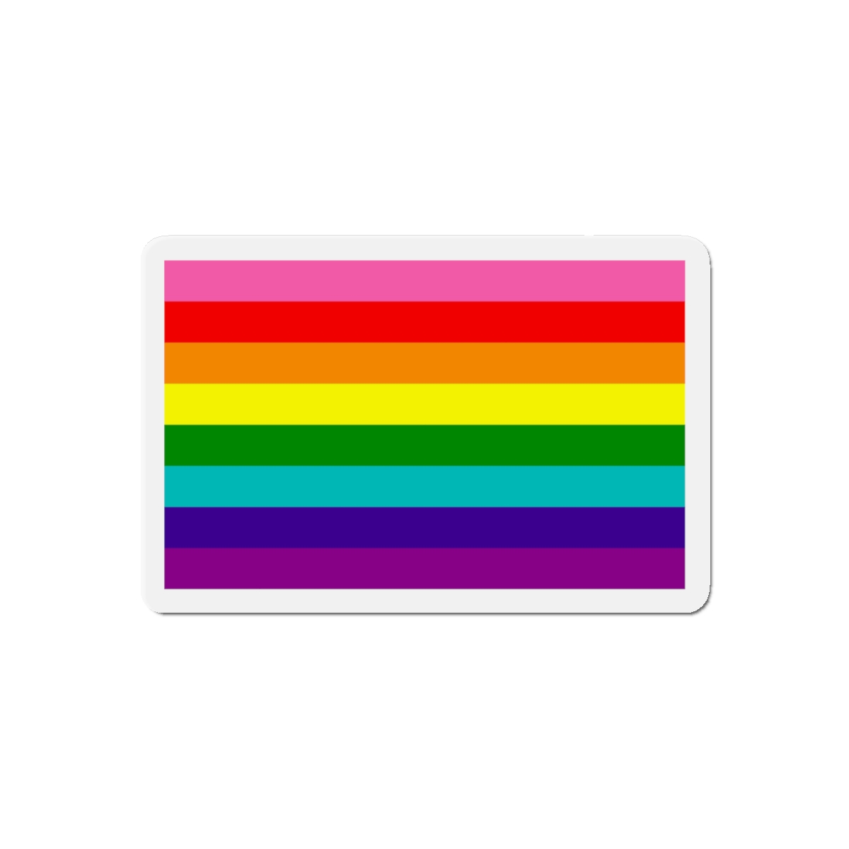 Gay Flag Rainbow Lgbt Pride Flag Global Symbol Equality Diversity Lgbtq Rights Love Acceptance Publi Die Cut Magnets - Image 7