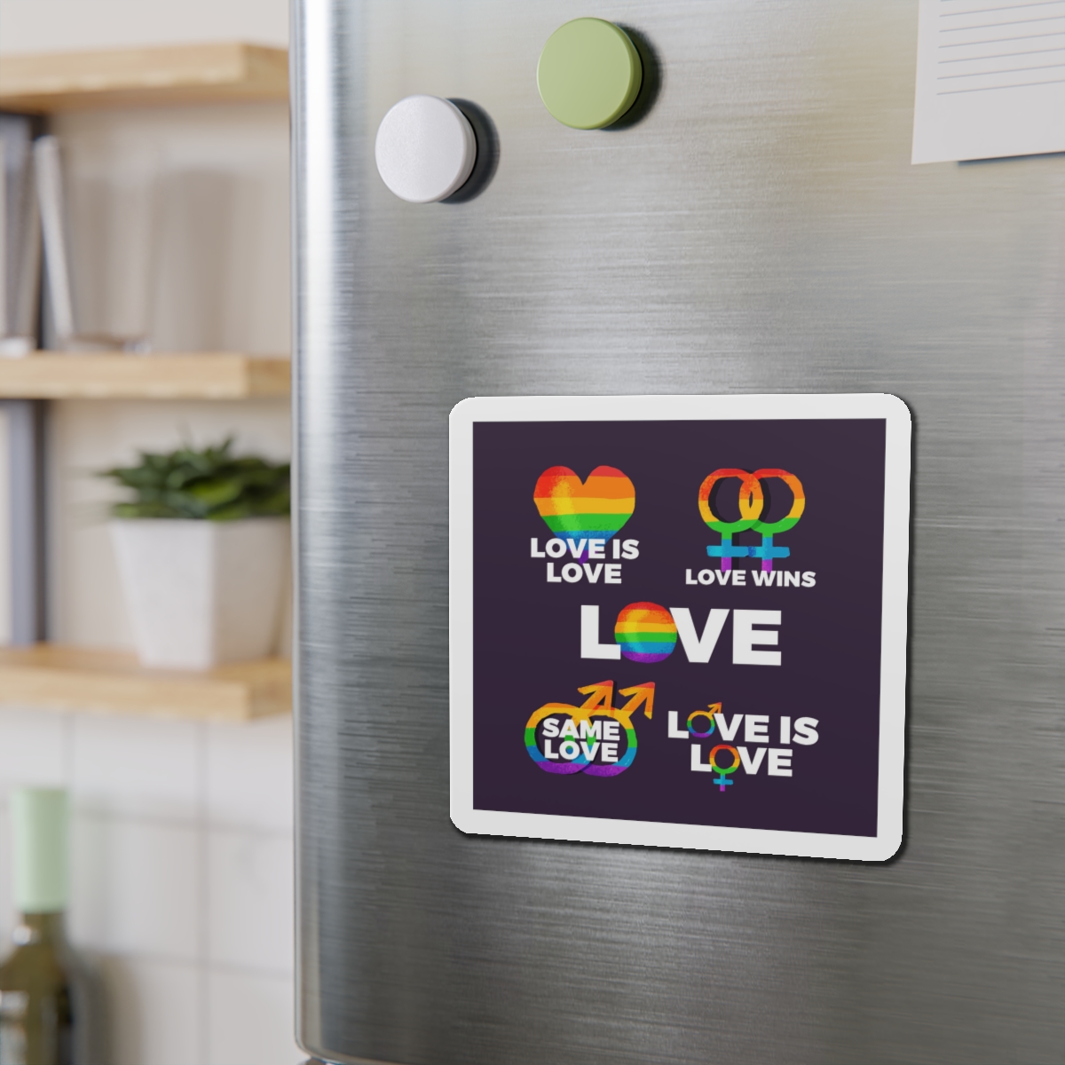 Colorful Pride Day Labels Die Cut Magnets - Image 12