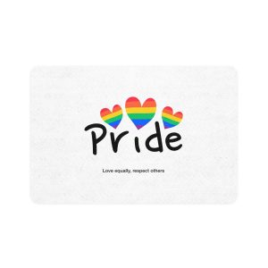 Love Letter Pride Rainbow Lettering Text Writing Pattern Freedom Love Heart Homo Colors Flag Parade(2) Pet Food Mat 12x18