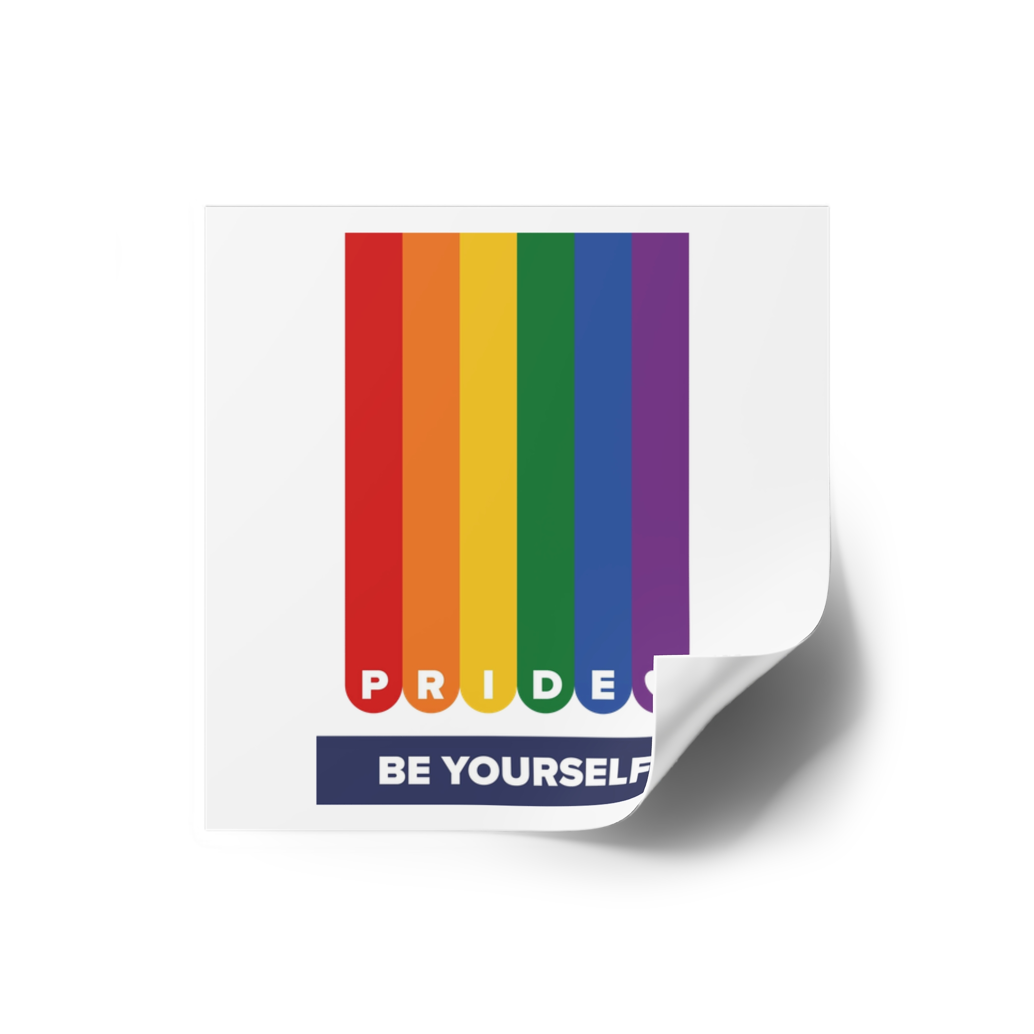 Lgbt Pride Month June Lesbian Gay Bisexual Transgender Lgbtq Flag Rainbow Vector Laminate Stickers Square - Image 66