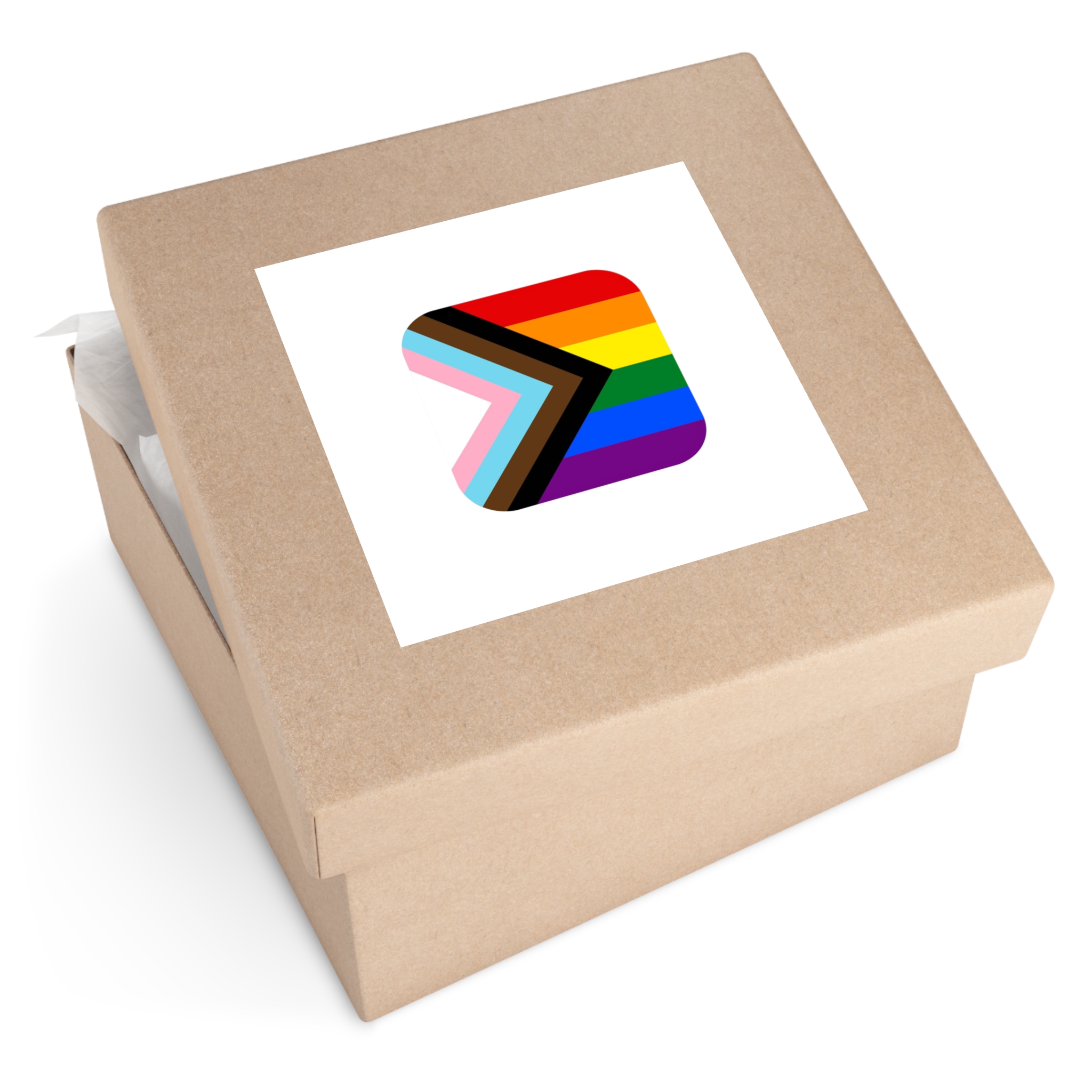 New Pride Flag Lgbtq Vector Illustartion Laminate Stickers Square - Image 79