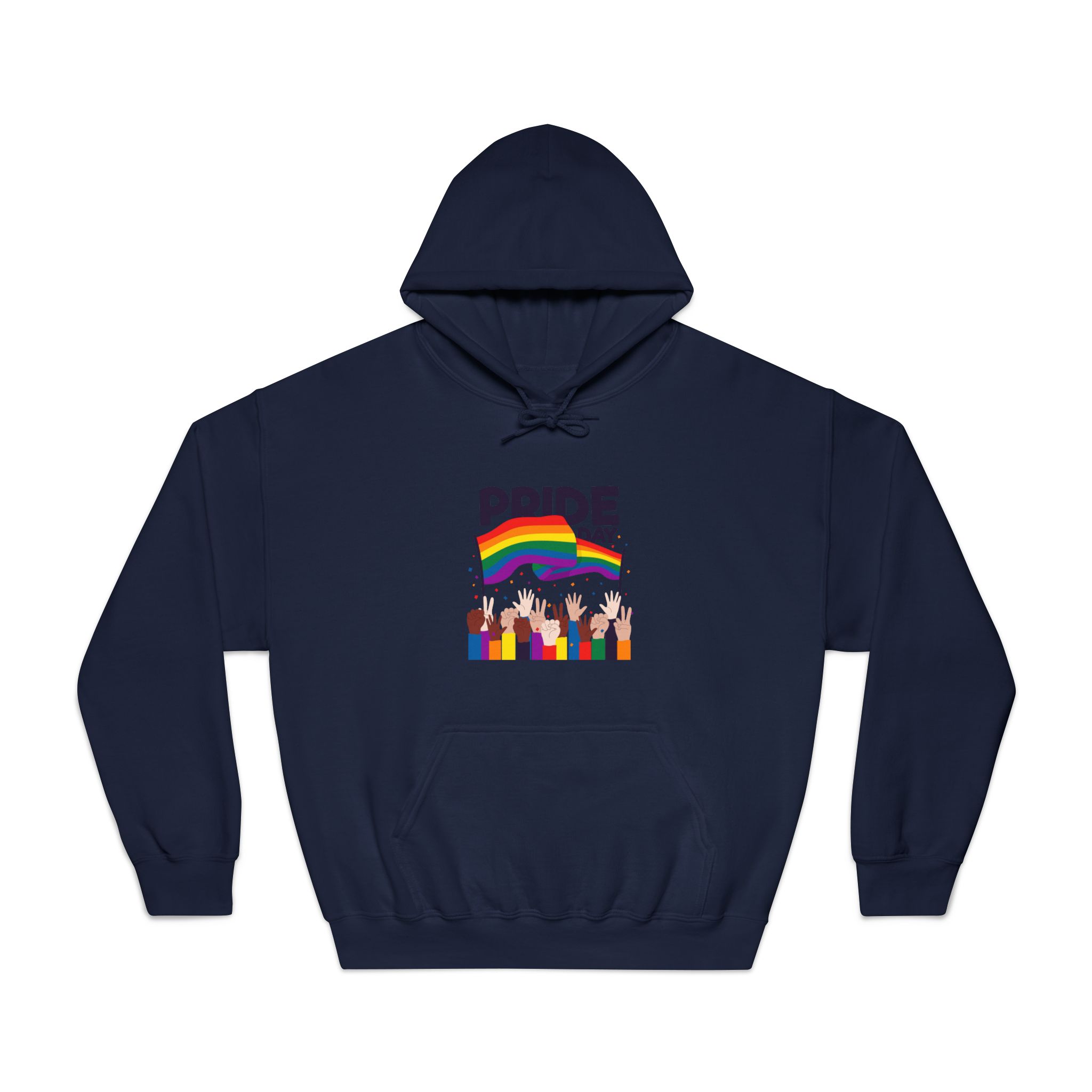 Pride Day Event With Rainbow Flag Theme Unisex Dryblend Hooded Sweatshirt - Image 29