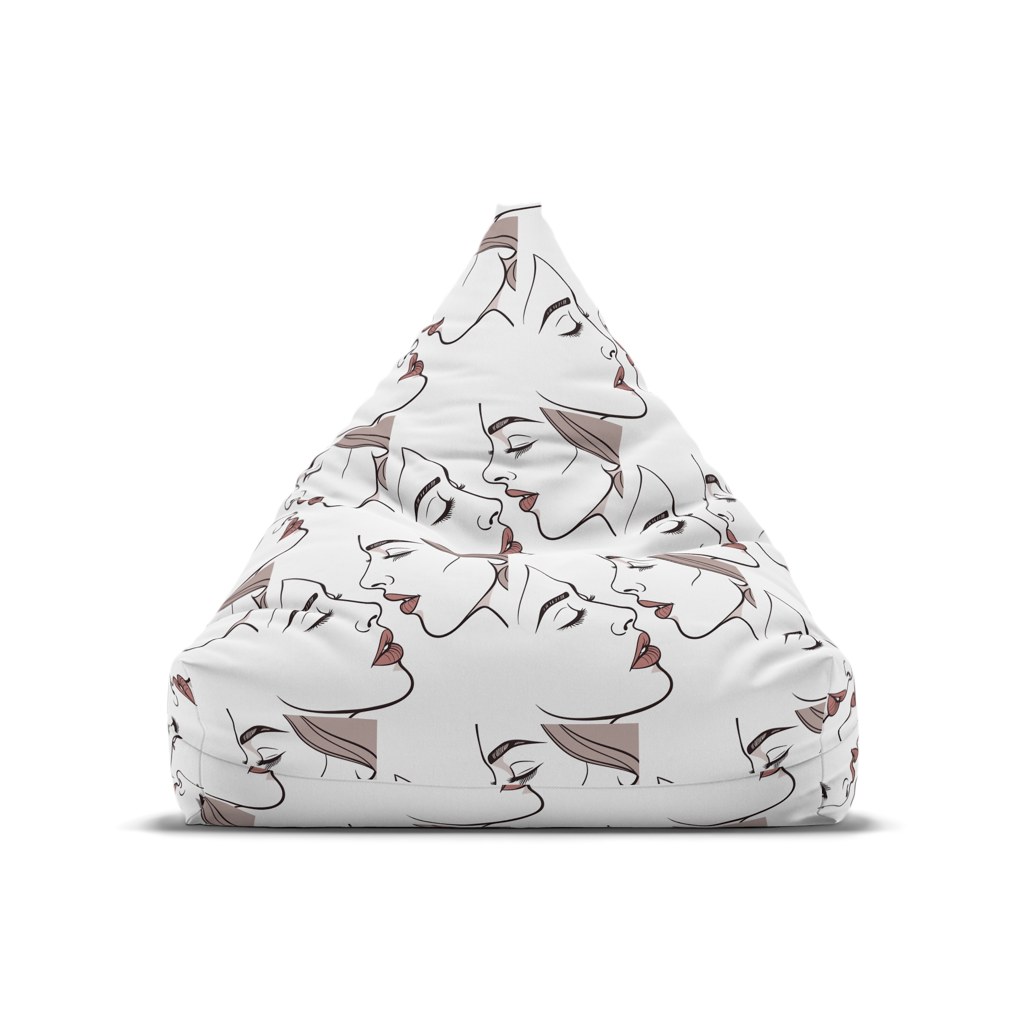Perfect Lip Set Open Close Smooches (1) Bean Bag Chair Cover - Image 5