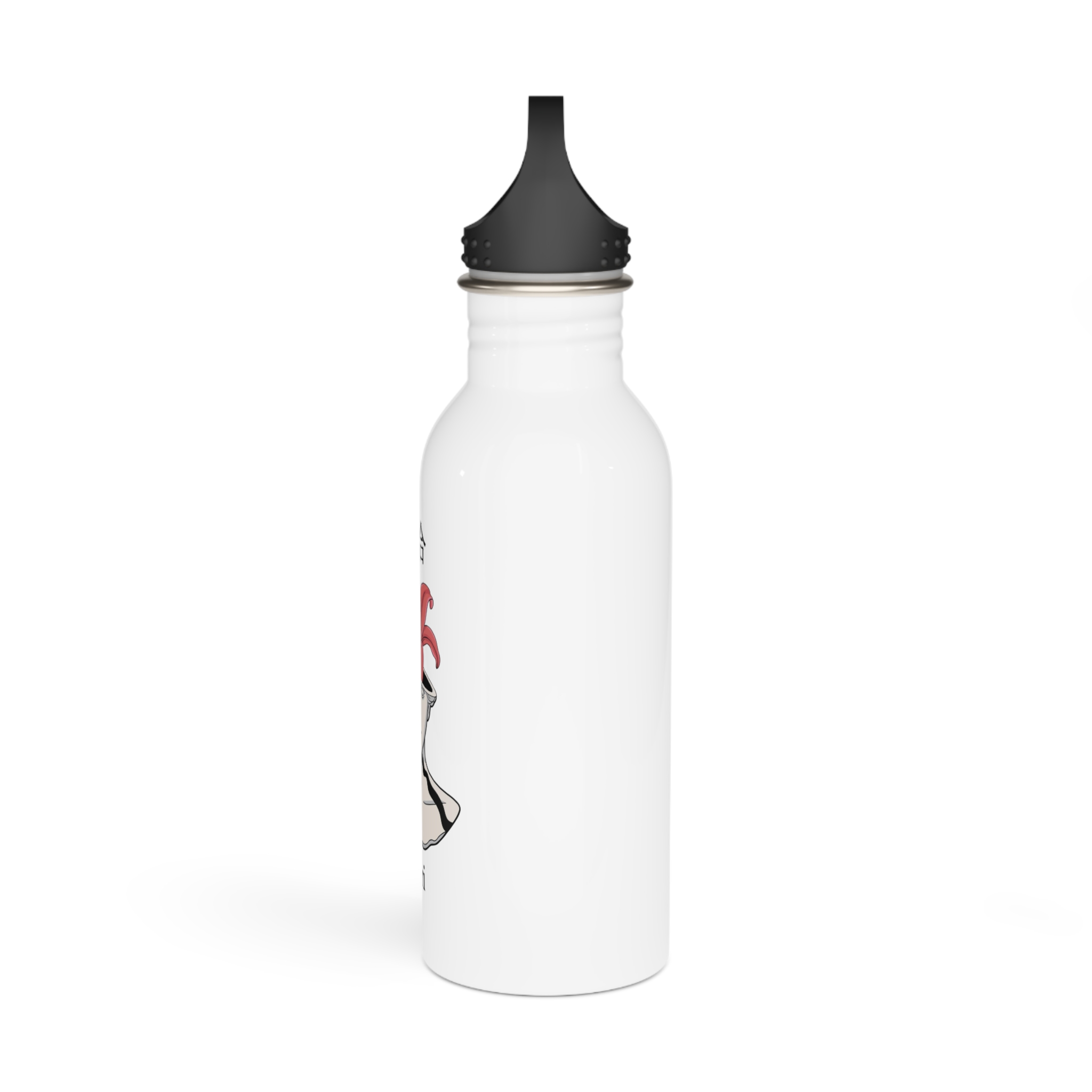 Yuri Broken Bust With Blooming Lily Stainless Steel Water Bottle - Image 4