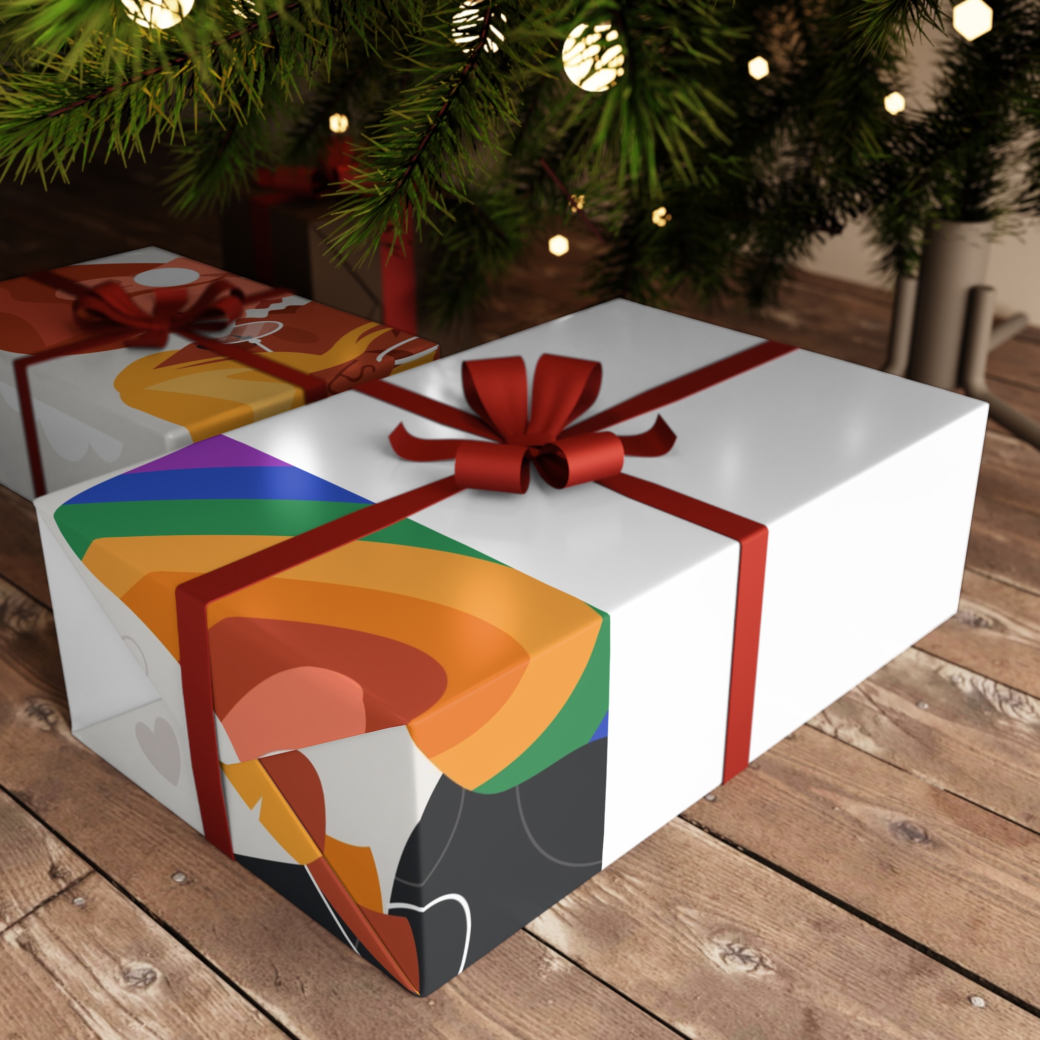 Lesbian Pride Design 2D6E22 Gift Wrapping Paper Sheets 1pc - Image 3