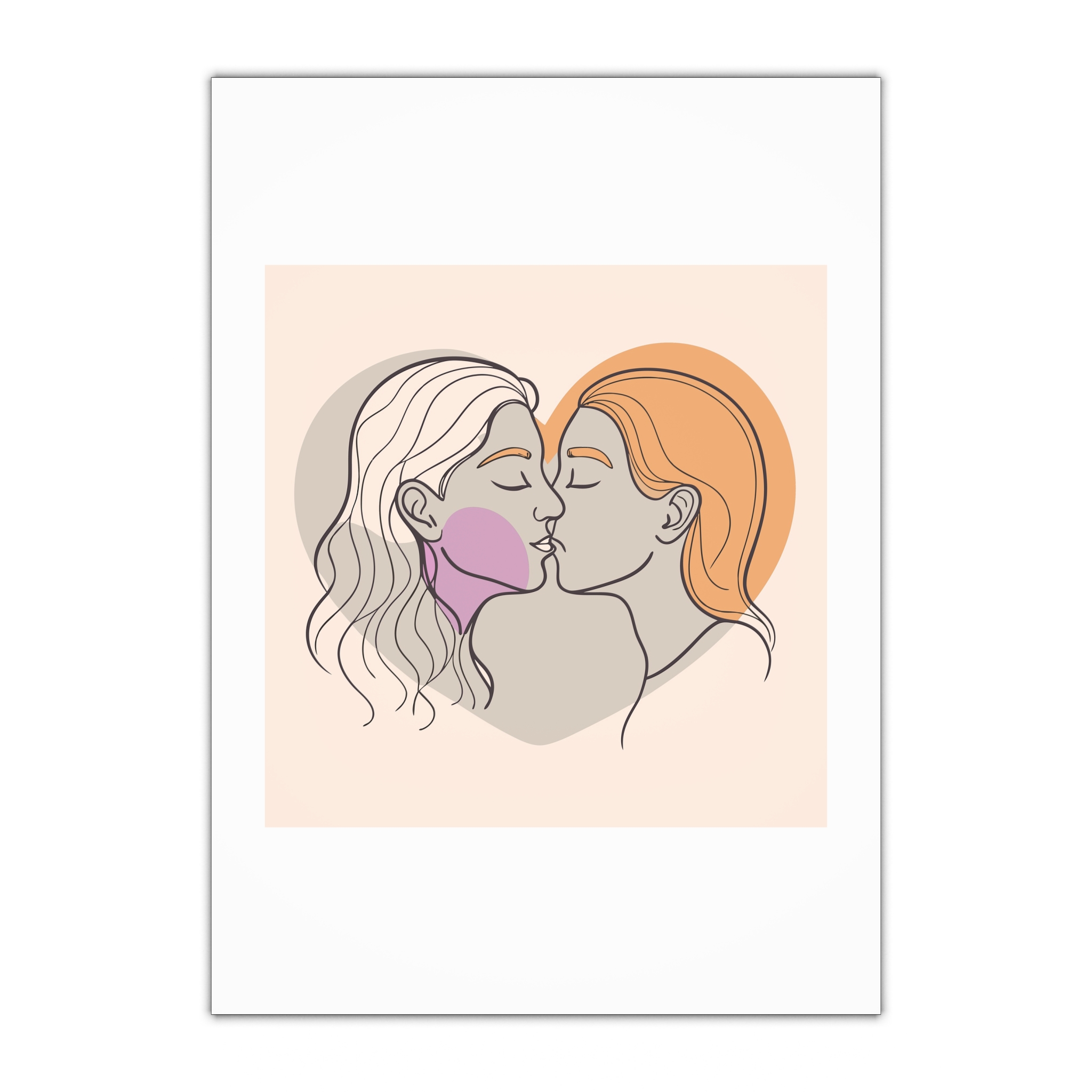 Lesbian Pride Design 5F97E3 Gift Wrapping Paper Sheets 1pc