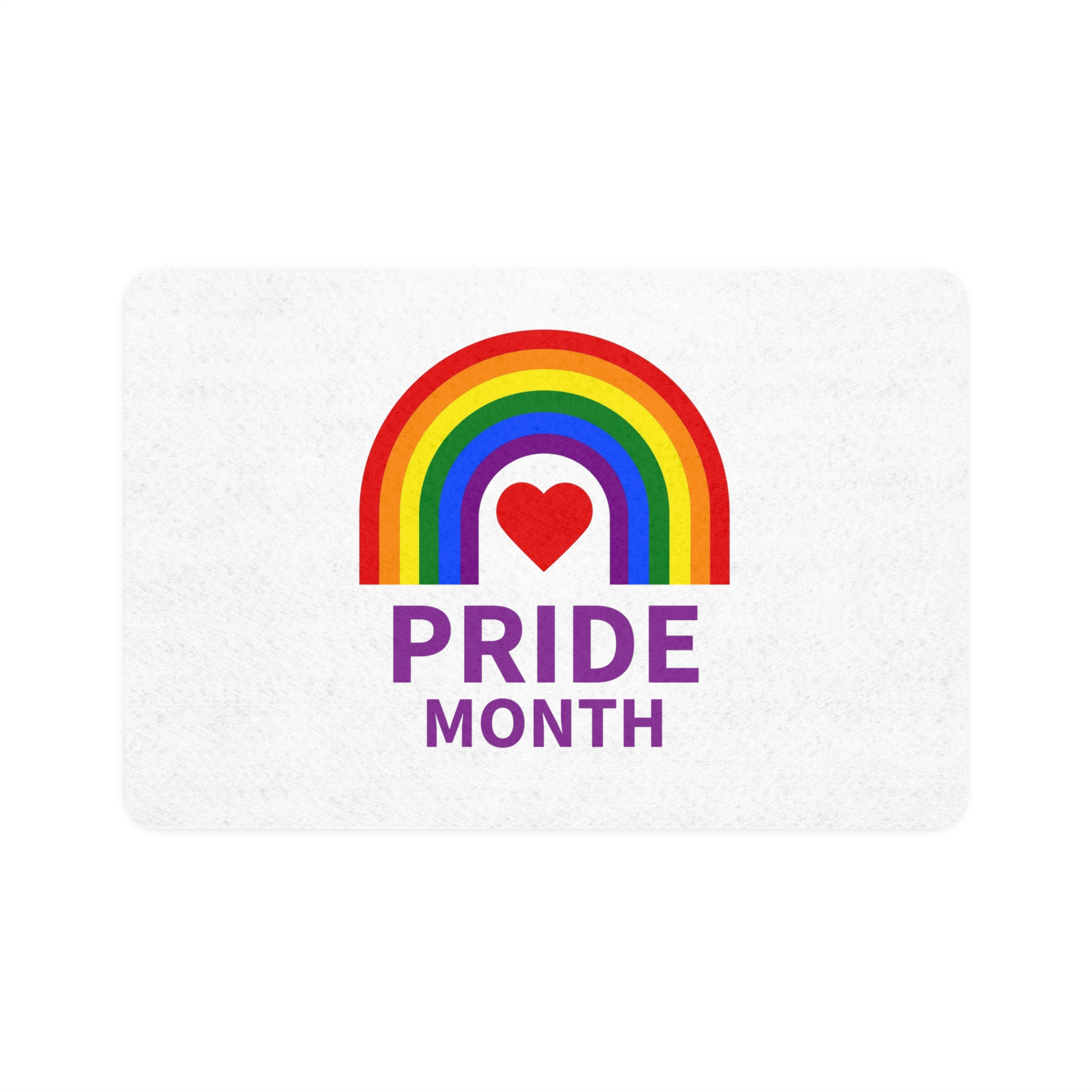 Pride Month Logo Template Design Pet Food Mat 12x18