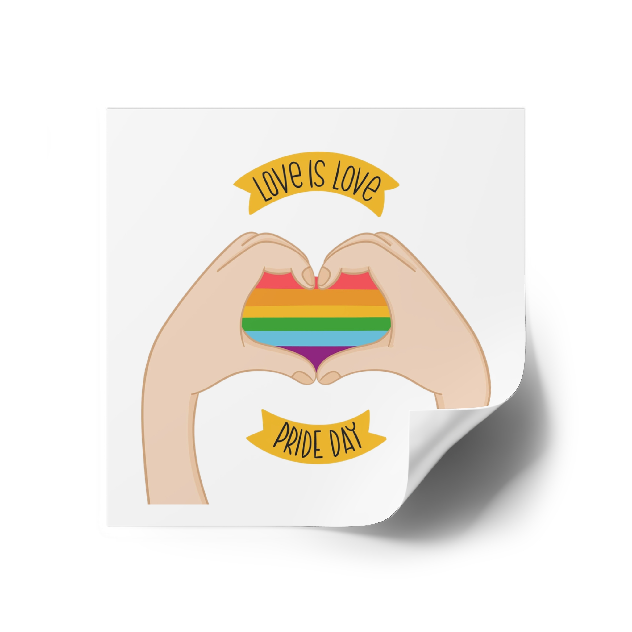 Pride Day Concept(1) Laminate Stickers Square - Image 30
