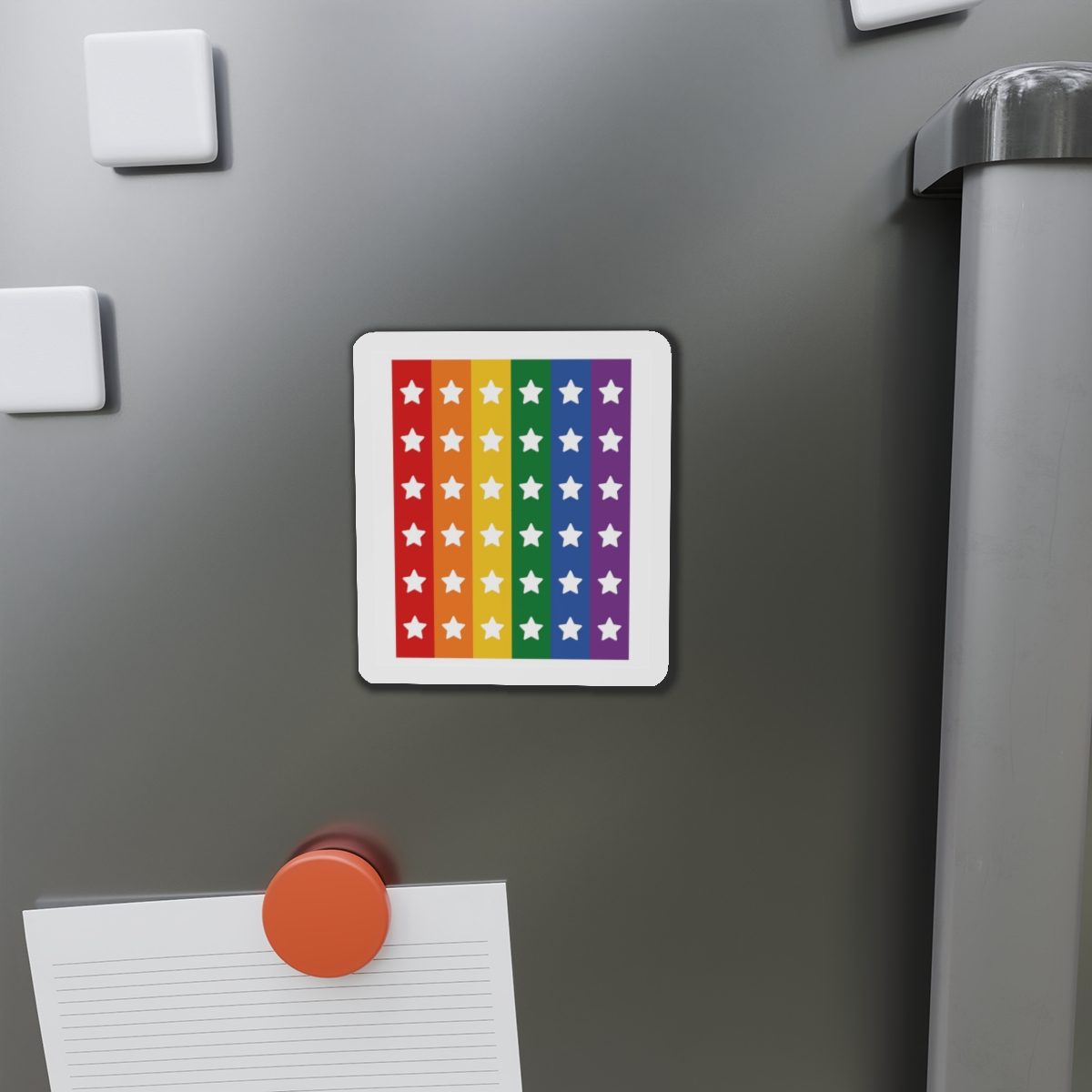 Lgbt Pride Month June Lesbian Gay Bisexual Transgender Lgbtq Flag Rainbow Vector(3) (1) Die Cut Magnets - Image 8