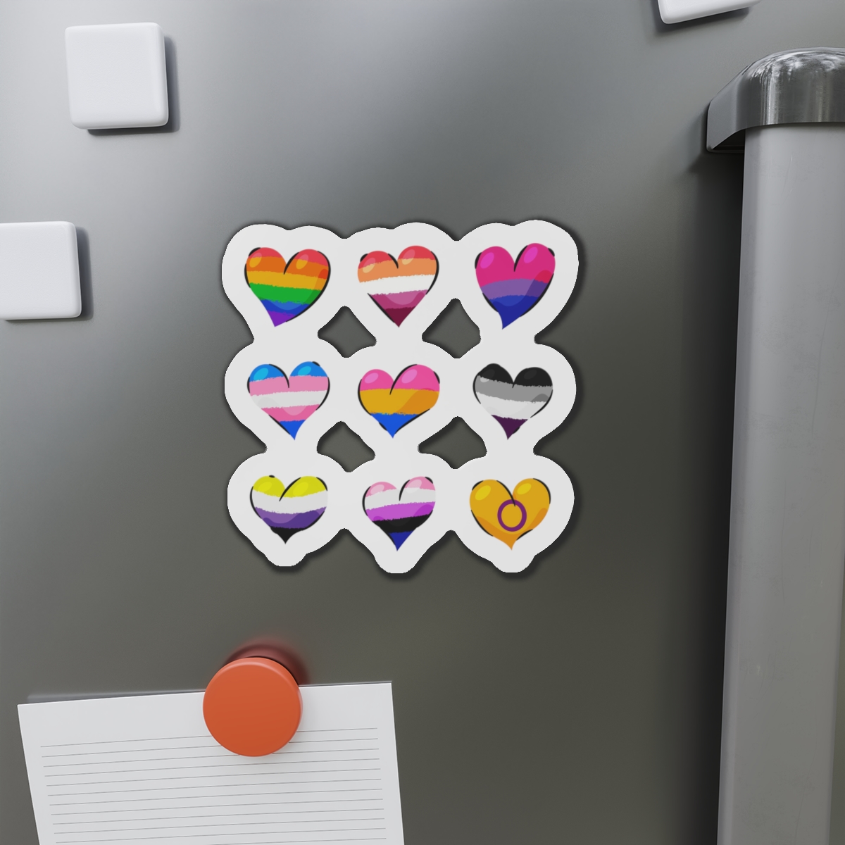 Flat Lgbt Pride Month Flags Collection Die Cut Magnets - Image 14