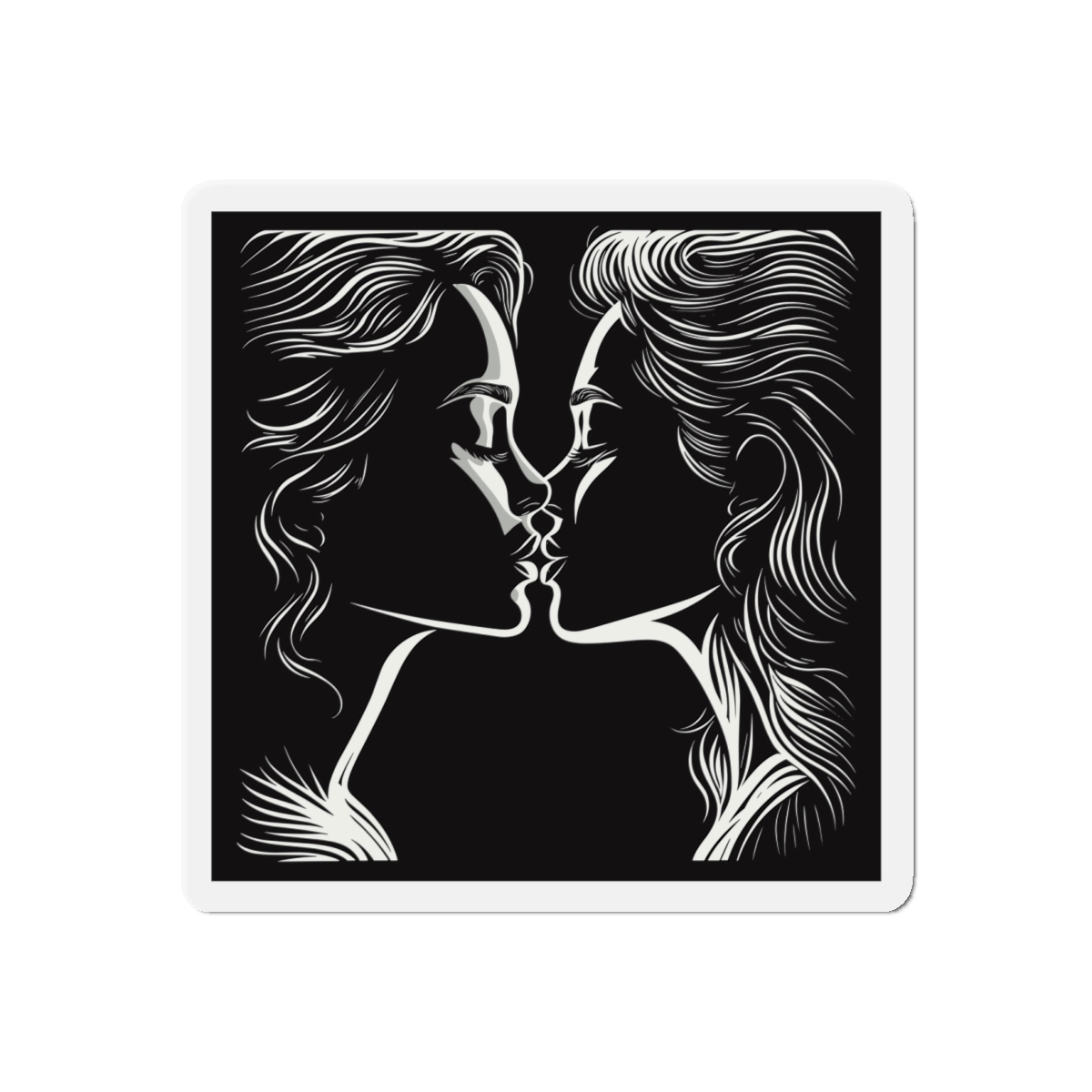 Lesbian Pride Design 33F9F0 Die Cut Magnets - Image 7