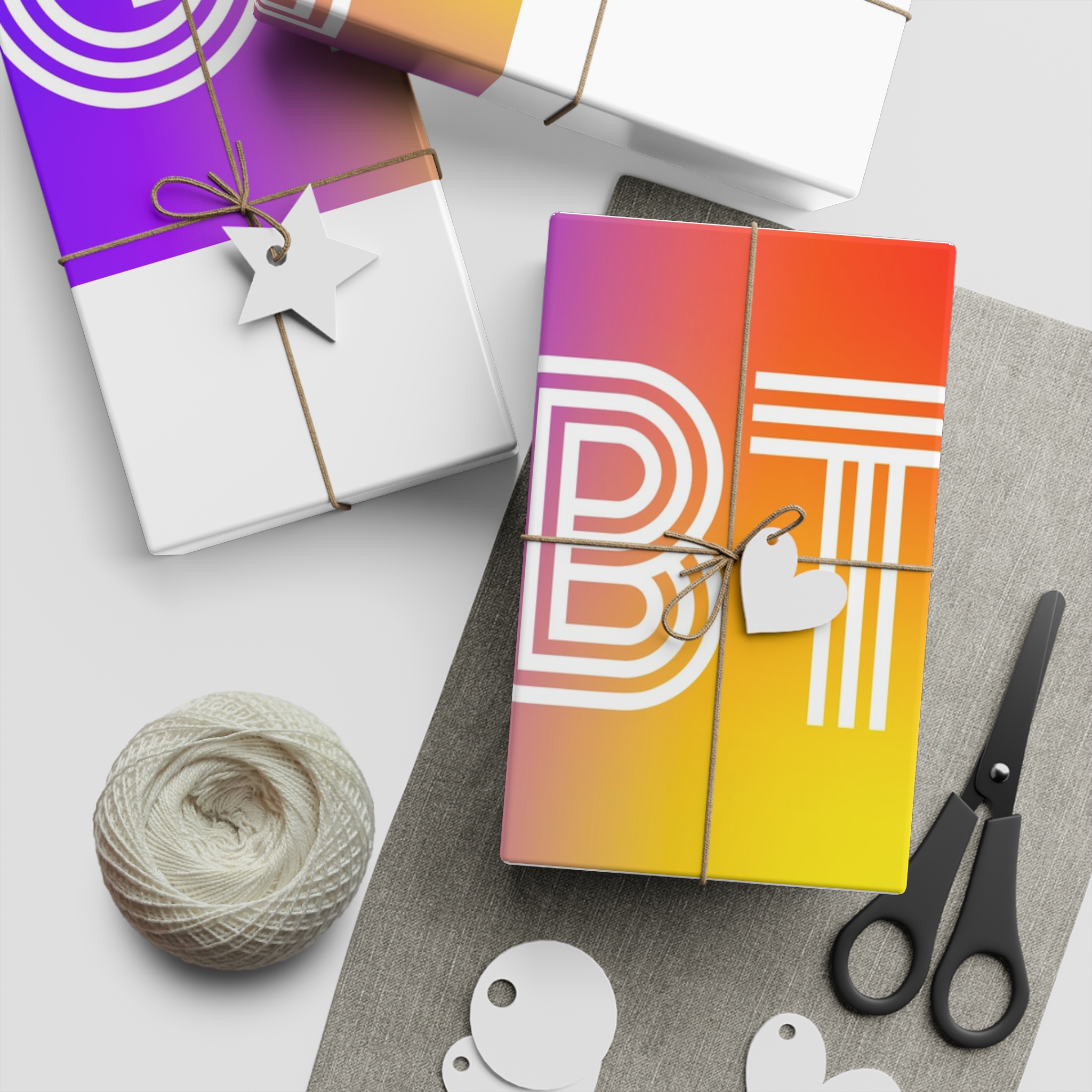 Lgbtq Typography With Rainbow Gradient Background Colorful Vibrant Pride Concept Poster Banner Gift Wrapping Paper Sheets 1pc - Image 5