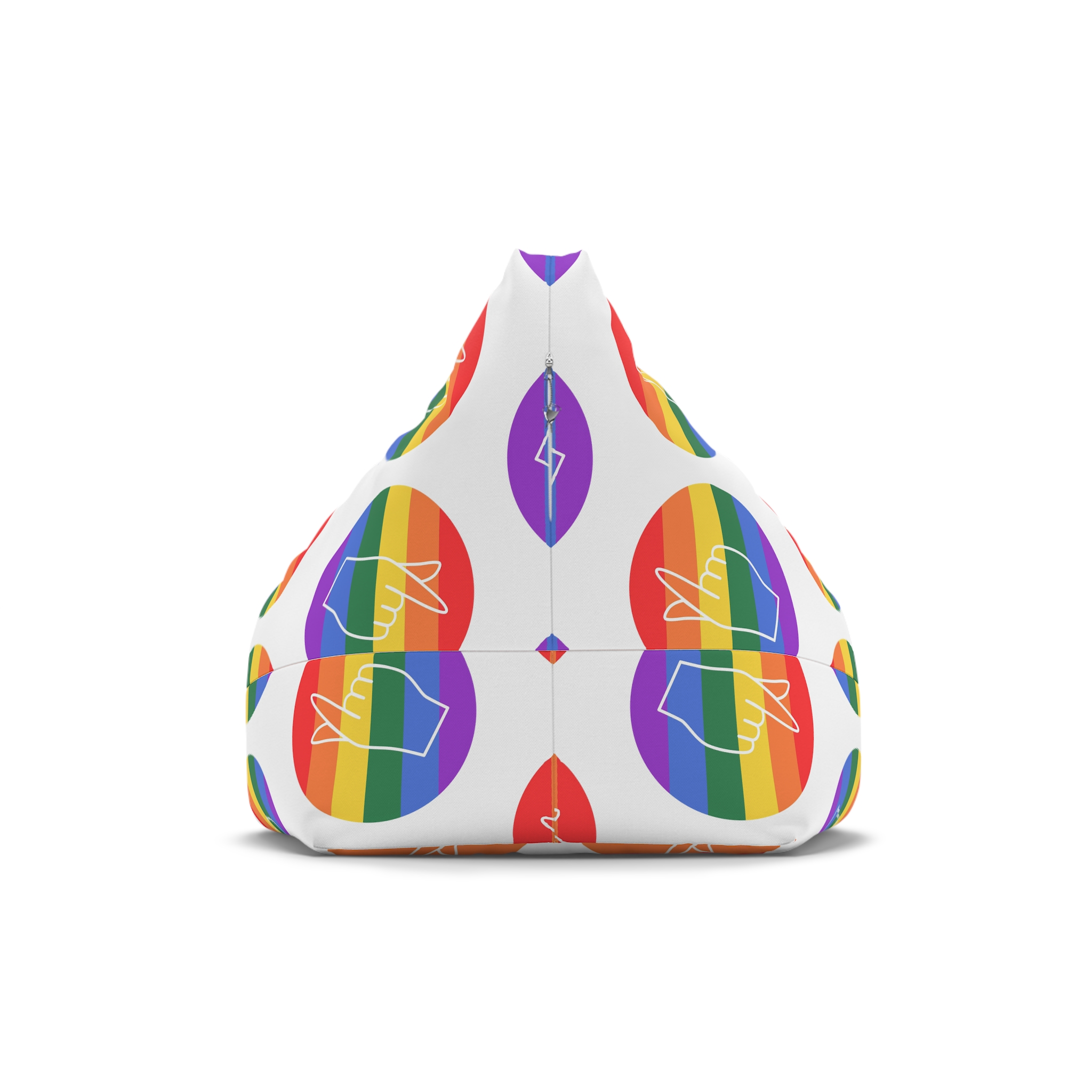 Lgbtq Diversity Rainbow Pride Concept Vector Isolated Illustration Bean Bag Chair Cover - Image 2