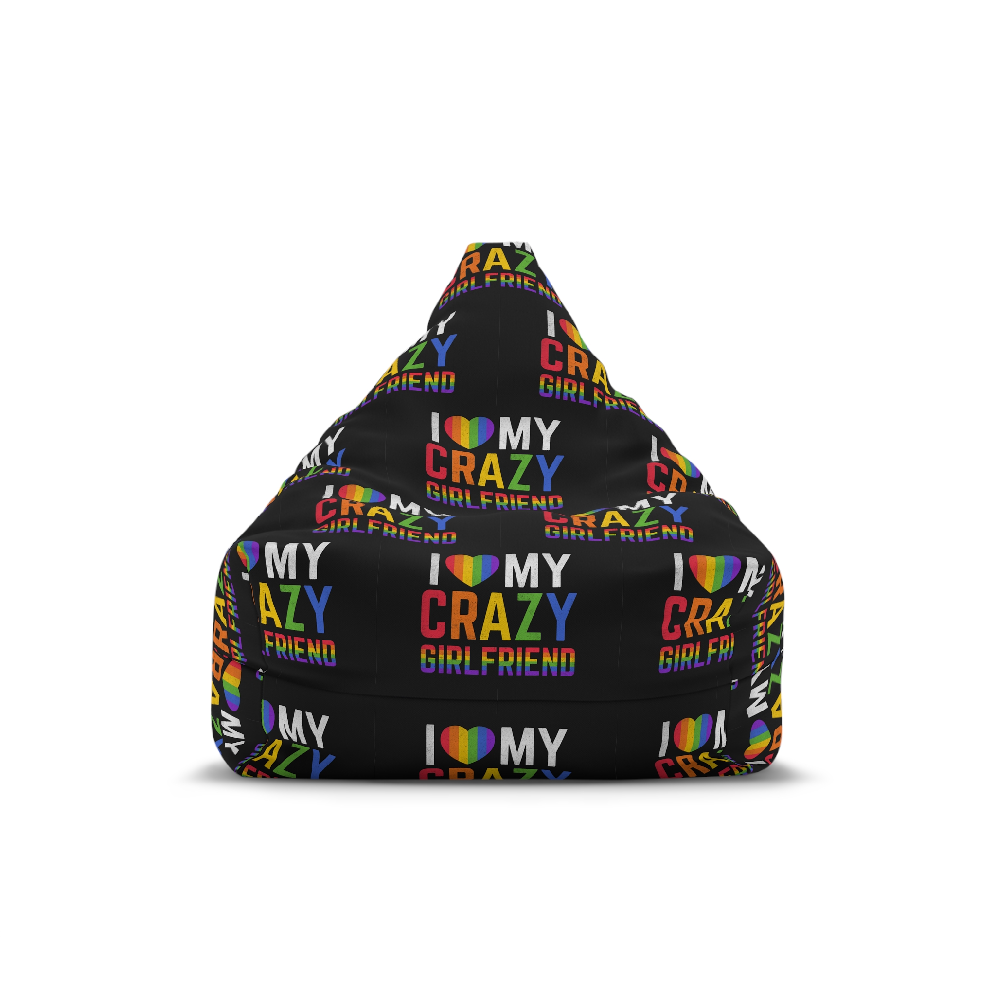 Pride Gay Rainbow Typography Vector Premium T Shirt(5) Bean Bag Chair Cover