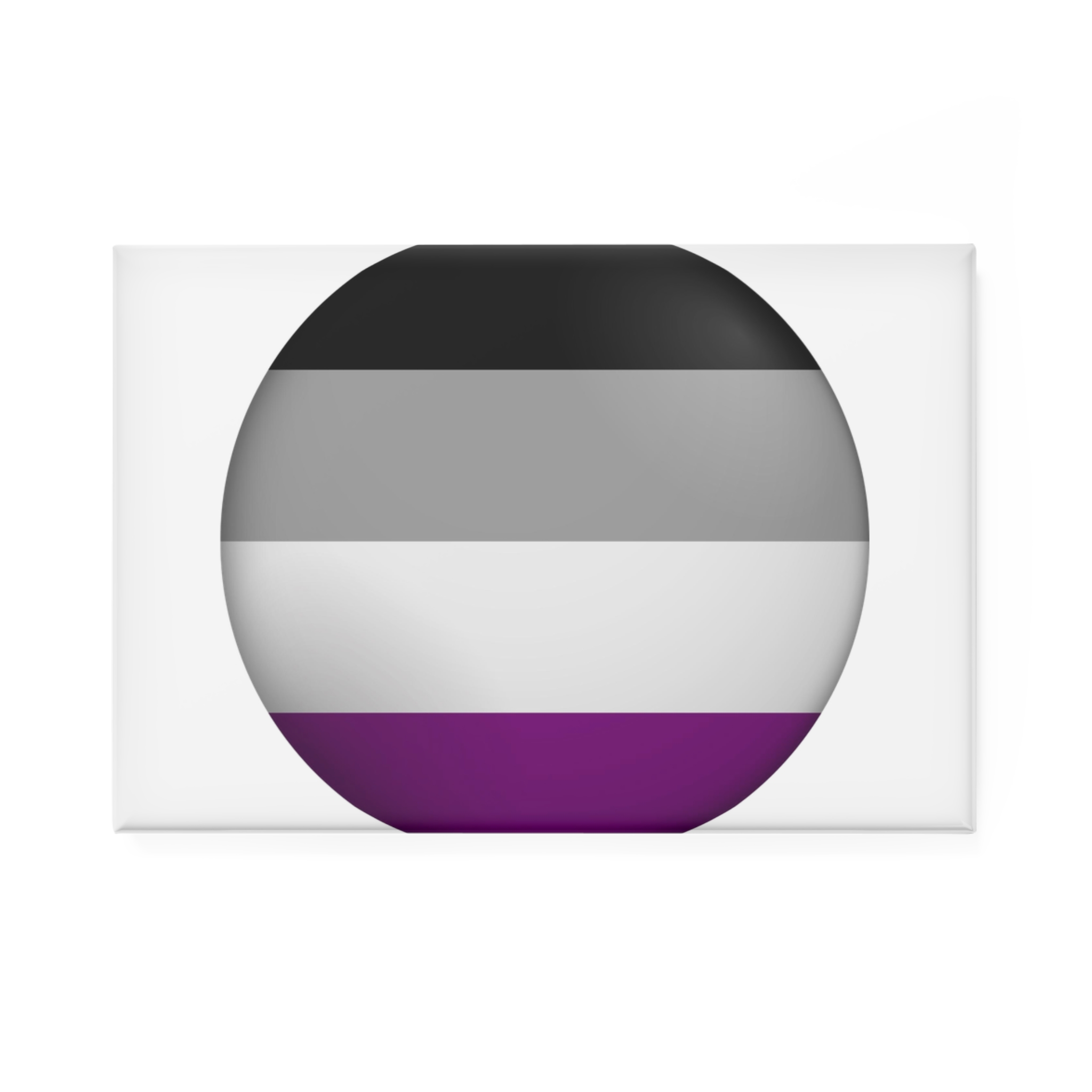 Flag Asexual Lgbtq Glossy Circular Flag Button Appearance 3d Icon Design With Depth Button Magnet Rectangle 1 And 10 Pcs - Image 5