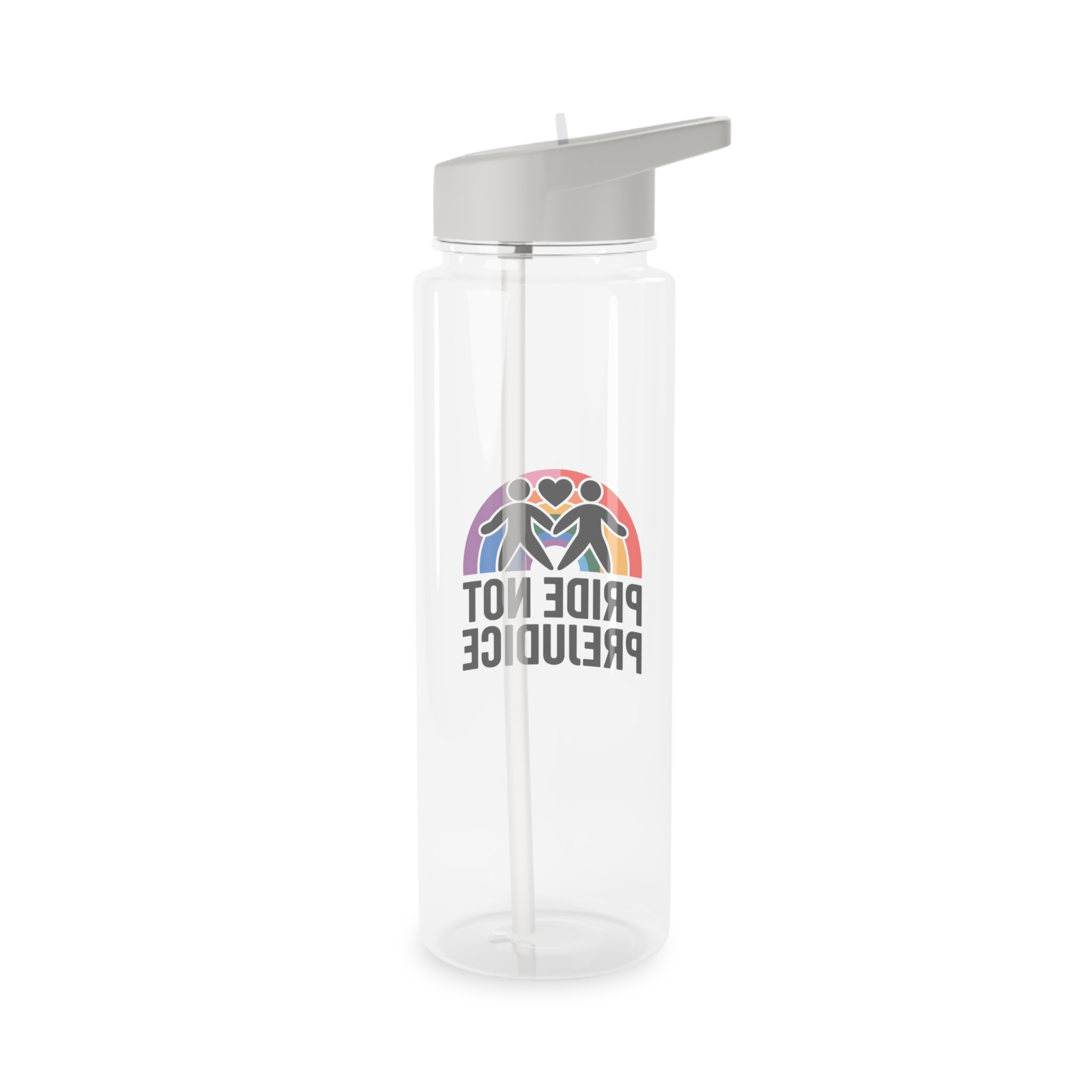 Pride Prejudice T Shirt Design Isolated White Background Tritan Water Bottle - Image 6