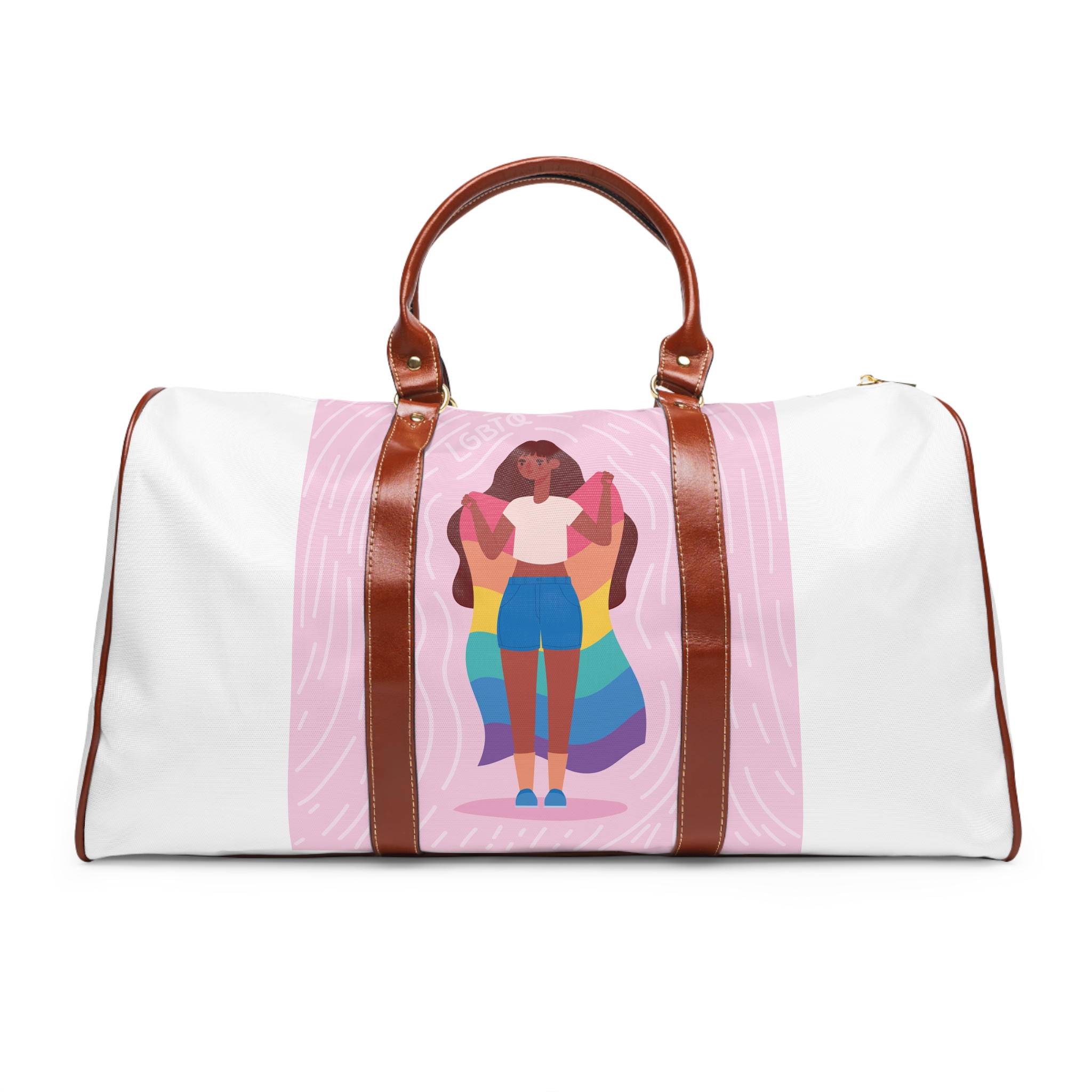 Lesbian Pride Design FE588D Waterproof Travel Bag