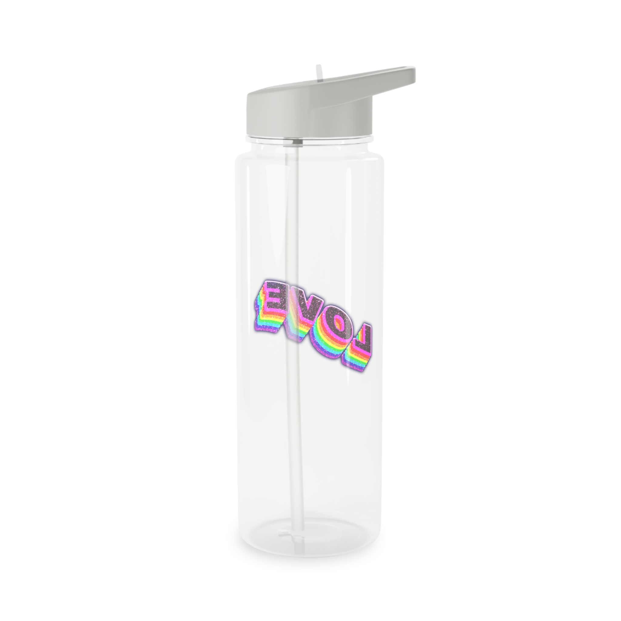 Love Png Word Rainbow Typography Tritan Water Bottle - Image 6