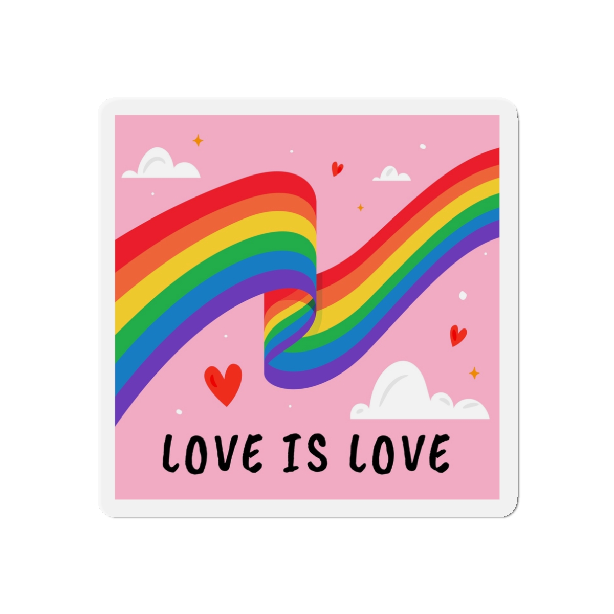 Colorful Flag Pride Day Die Cut Magnets - Image 4