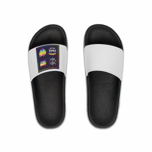 Pride Day Badges Set Mens Slide Sandals