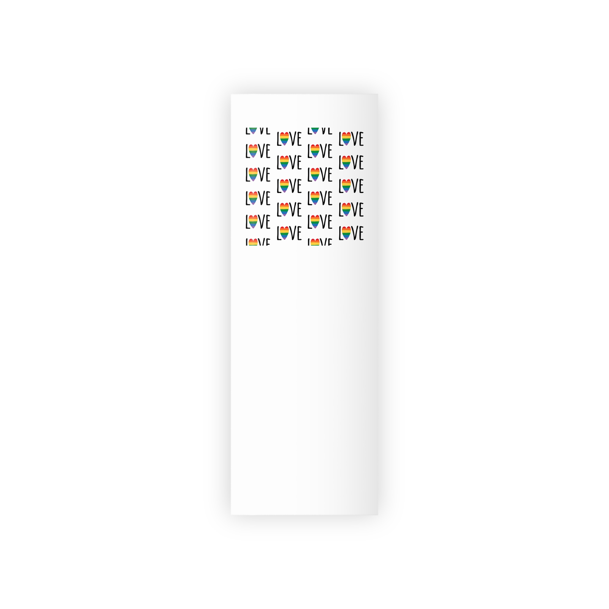 Seamless Pattern Lgbt Rainbow Love Text Gift Wrapping Paper Rolls 1pc - Image 5