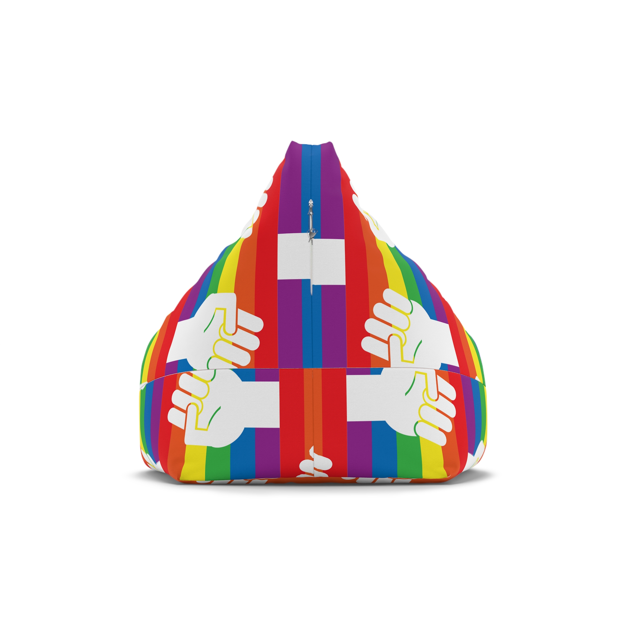 Lgbt Hand Flat Bean Bag Chair Cover - Image 2