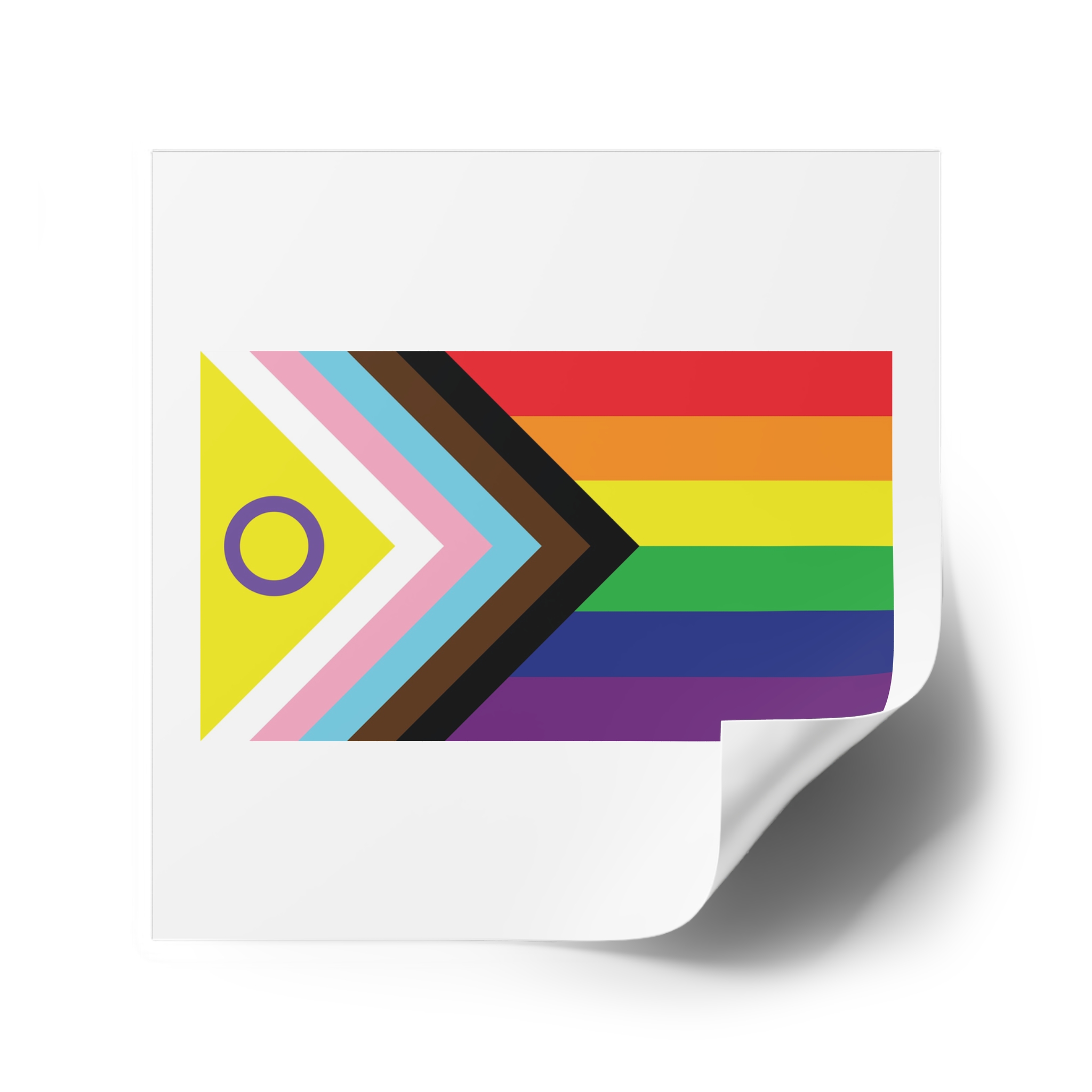 Illustration Rainbow Flag Art Vector Laminate Stickers Square - Image 42