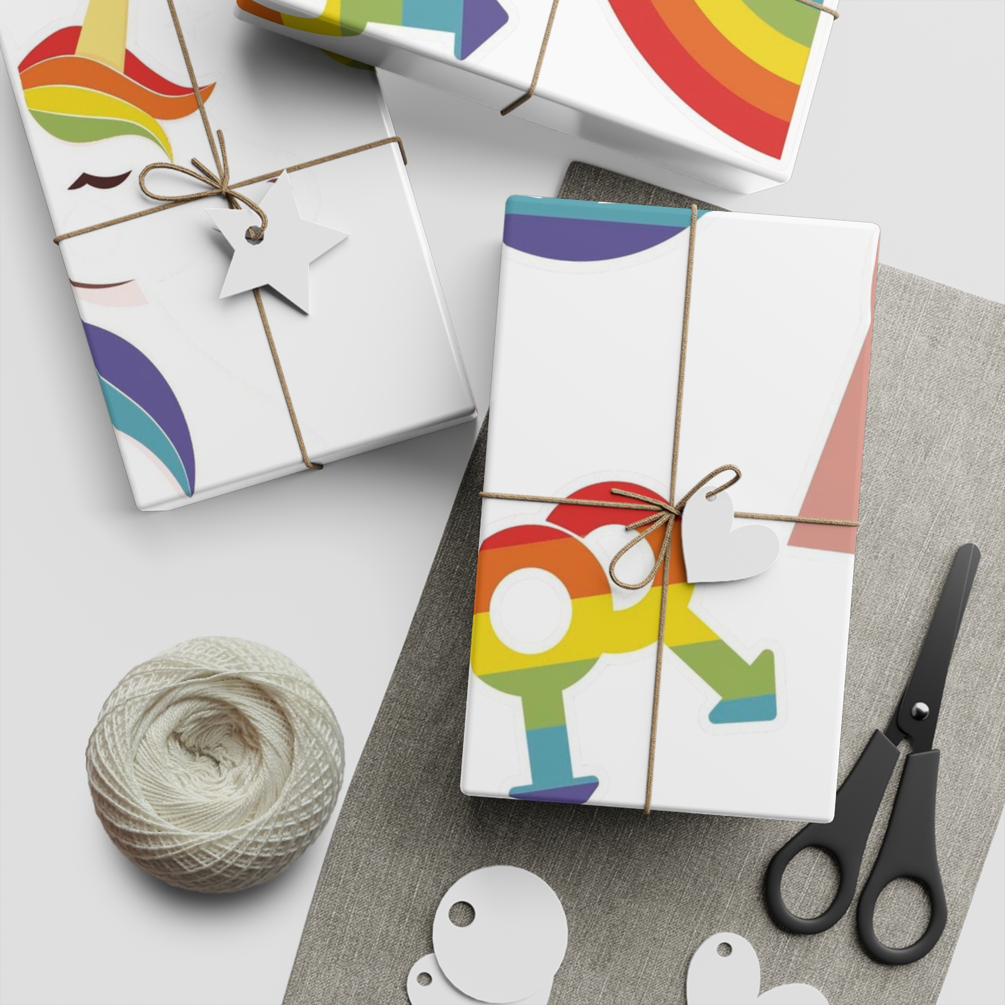 Flat Lgbt Pride Month Elements Collection Gift Wrapping Paper Sheets 1pc - Image 5