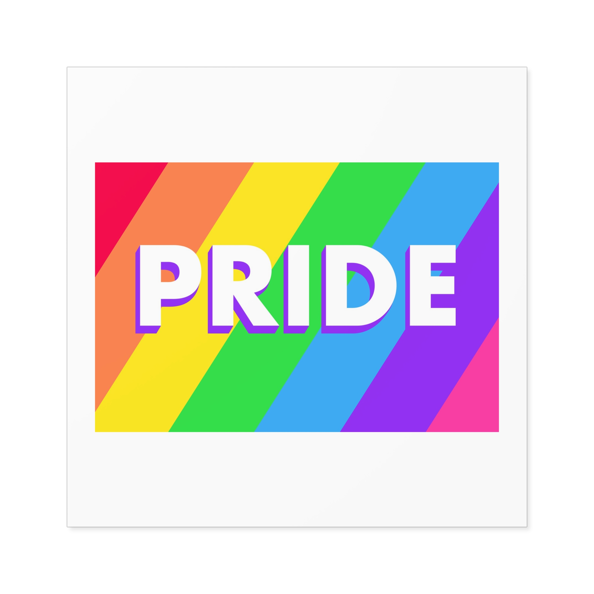 Pride Background 3 Laminate Stickers Square - Image 45