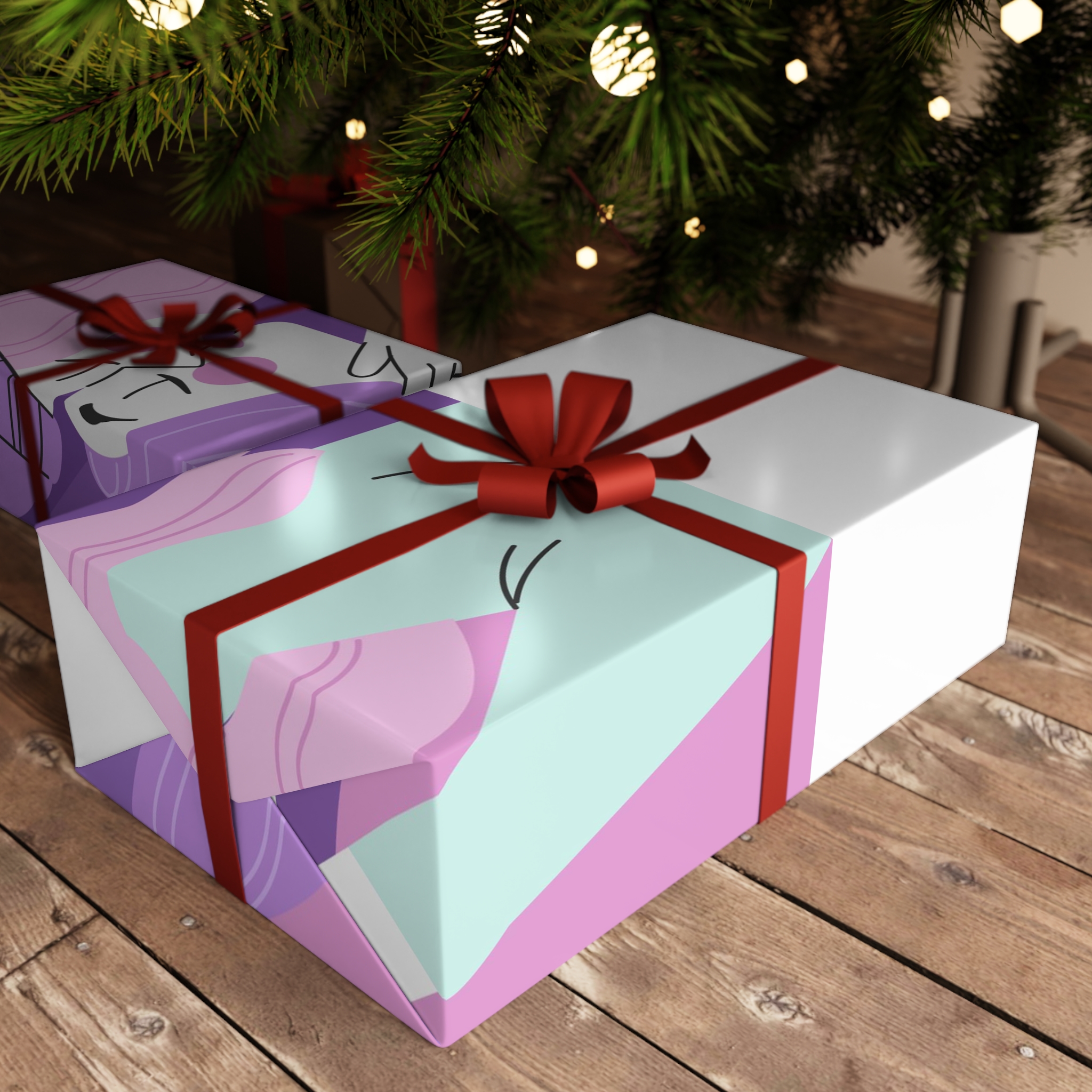 Lesbian Pride Design 025799 Gift Wrapping Paper Sheets 1pc - Image 3