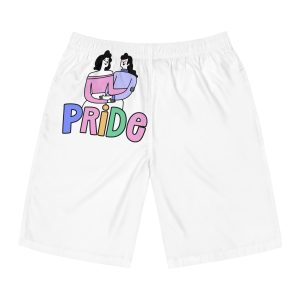 Pride Day Lettering Mens Board Shorts Aop