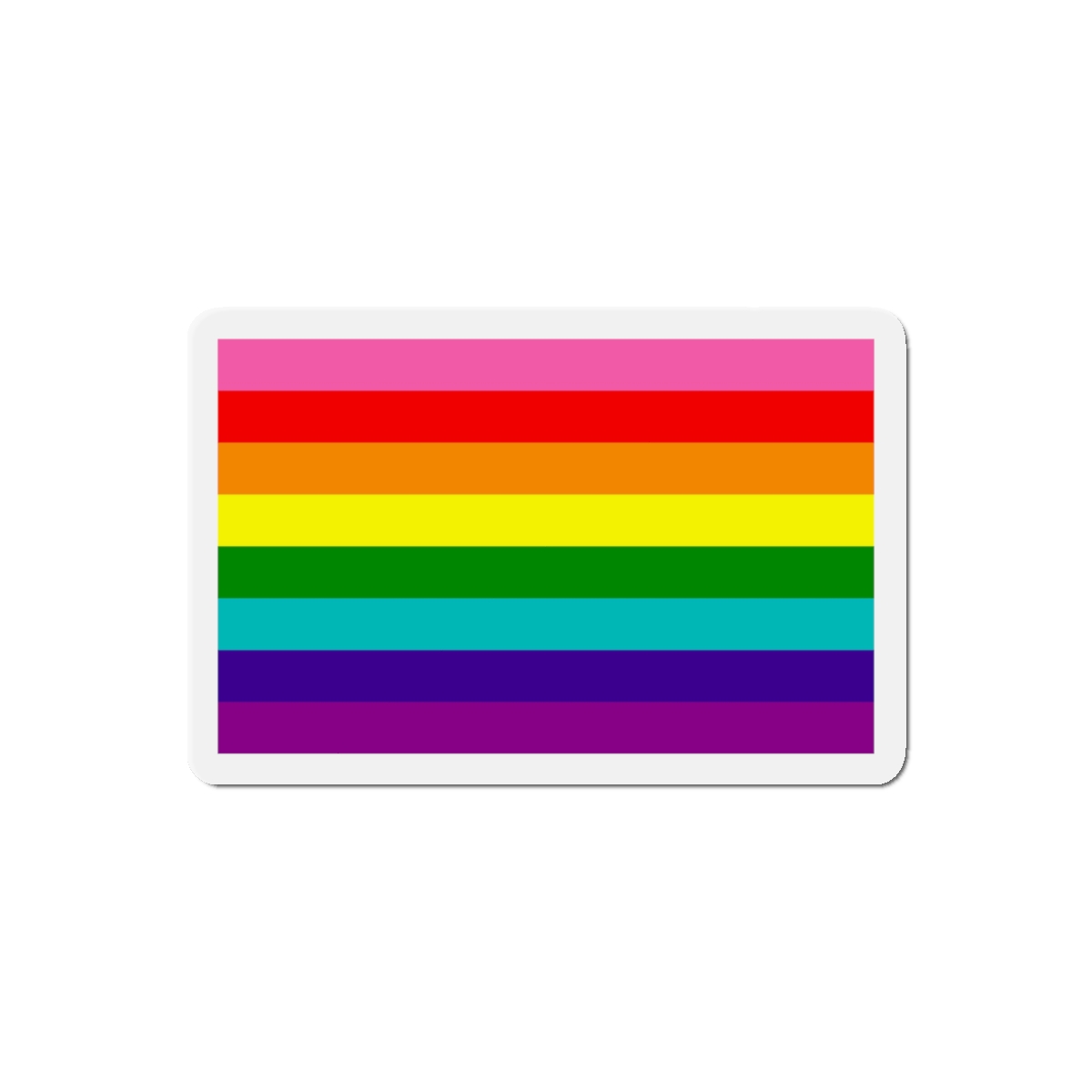 Gay Flag Rainbow Lgbt Pride Flag Global Symbol Equality Diversity Lgbtq Rights Love Acceptance Publi Die Cut Magnets - Image 10