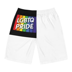 Rainbow Colored Sign That Says Rainbow Pride Pride Mens Board Shorts Aop