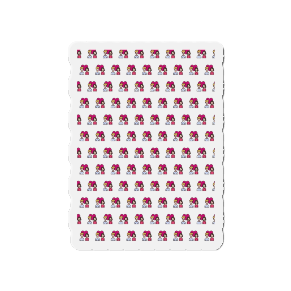 Vactor Seamleass Love Valentines Theme Calendar Die Cut Magnets