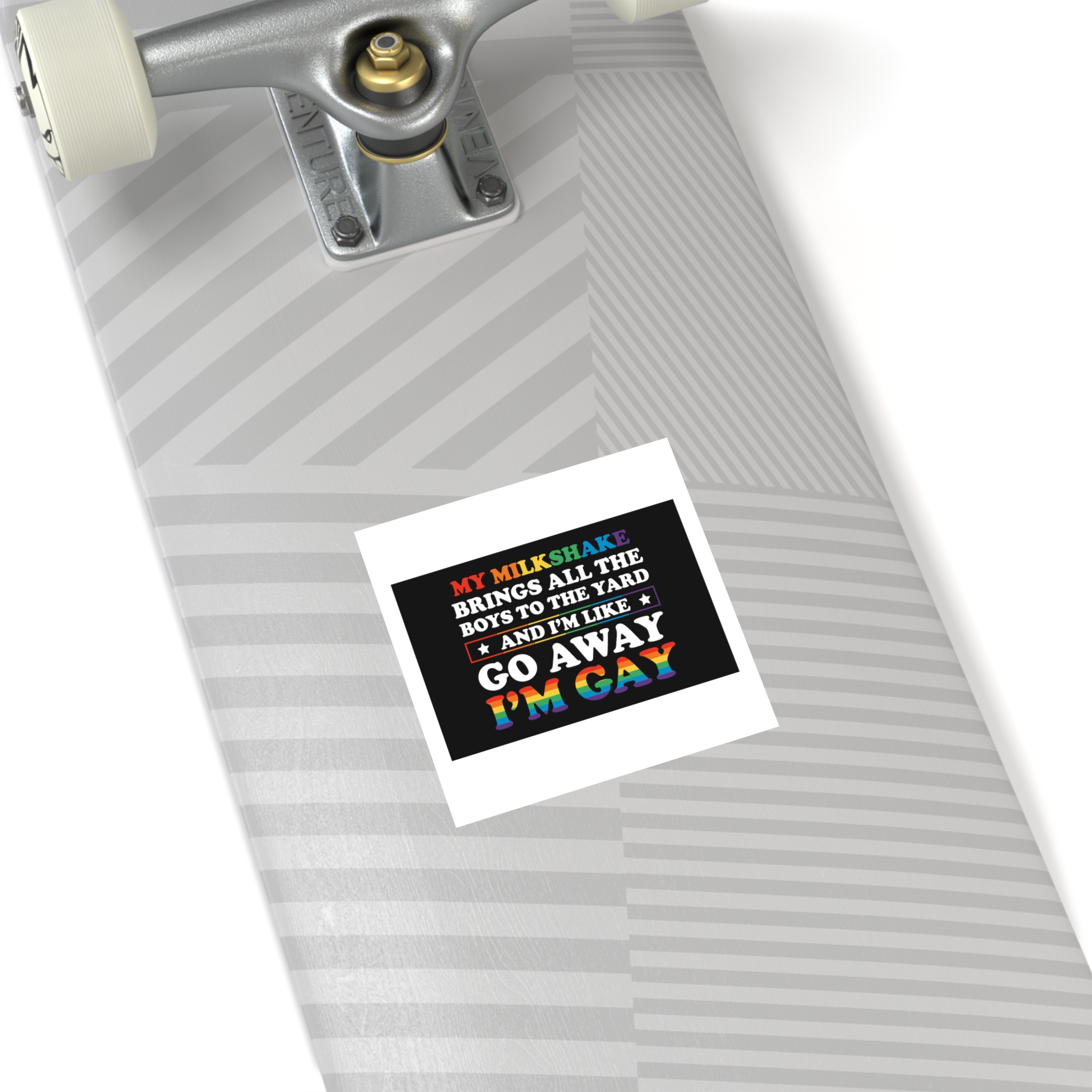 Pride Gay Lgbt Rainbow Tshirt Design Laminate Stickers Square - Image 72