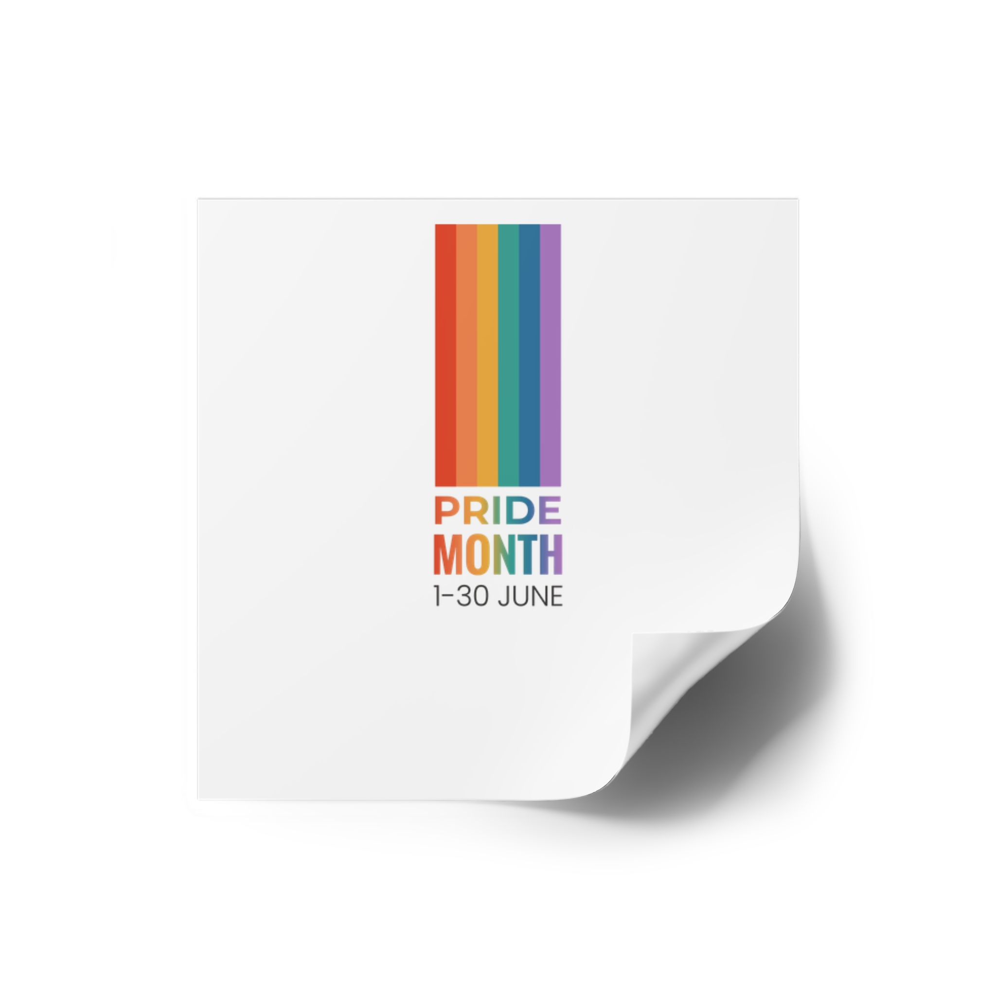 Lgbtq Pride Month Vertical Banner Card Poster Template With Rainbow Gay Parade Celebration Vector Laminate Stickers Square - Image 2