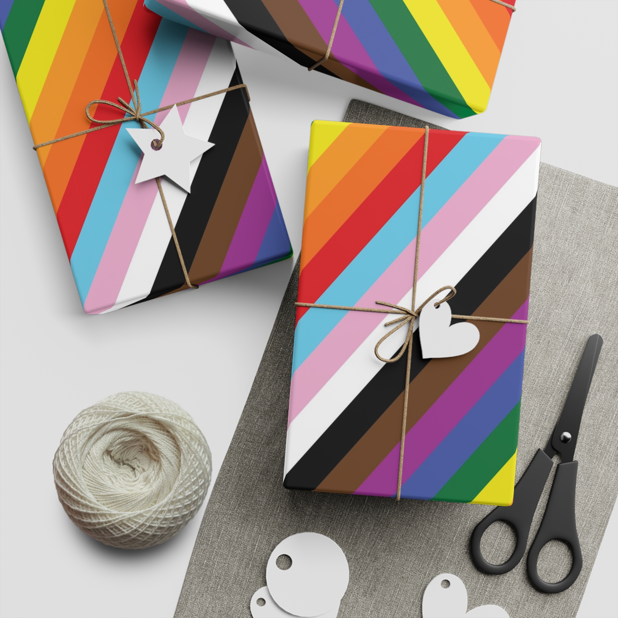 Lesbian Pride Design 20D8BC Gift Wrapping Paper Sheets 1pc - Image 5