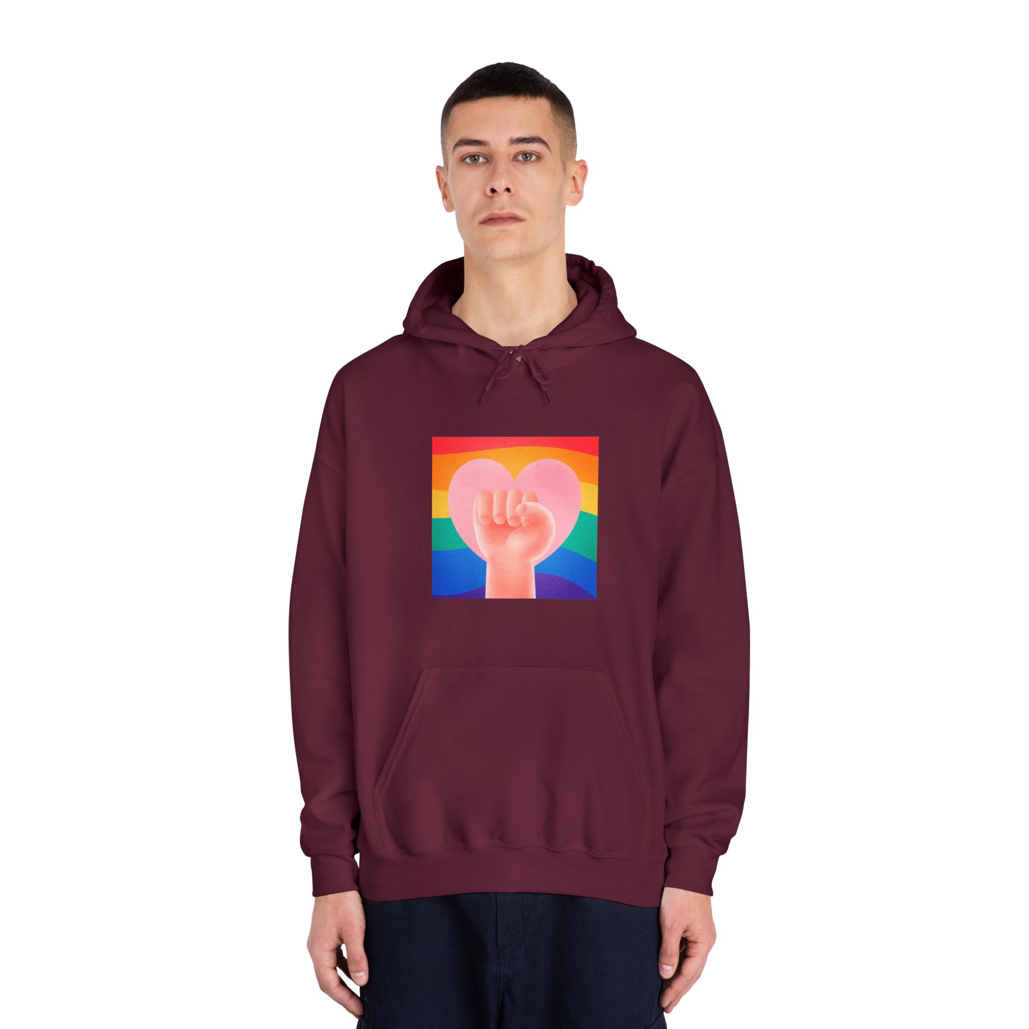 Pride Day Concept 2 Unisex Dryblend Hooded Sweatshirt - Image 19