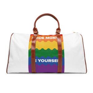 Lgbt Pride Month June Lesbian Gay Bisexual Transgender Lgbtq Flag Rainbow Vector Waterproof Travel Bag