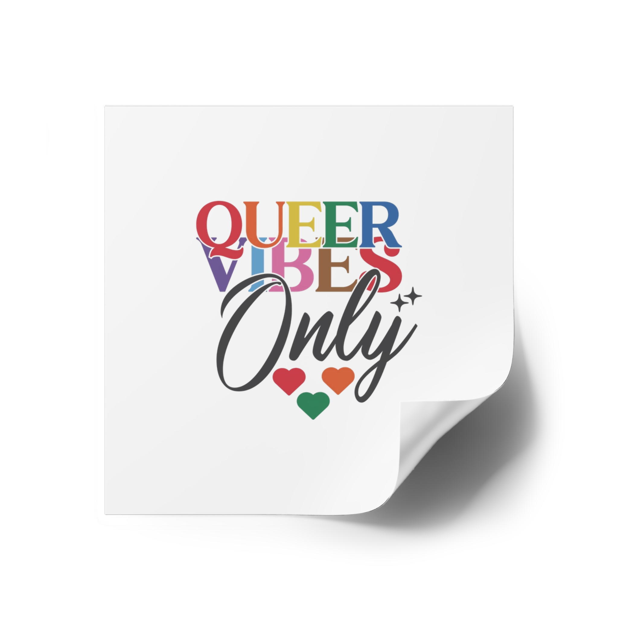 Lgbtq Pride Month Quote Eps Design Vector Pride Design Template(1) Laminate Stickers Square - Image 30